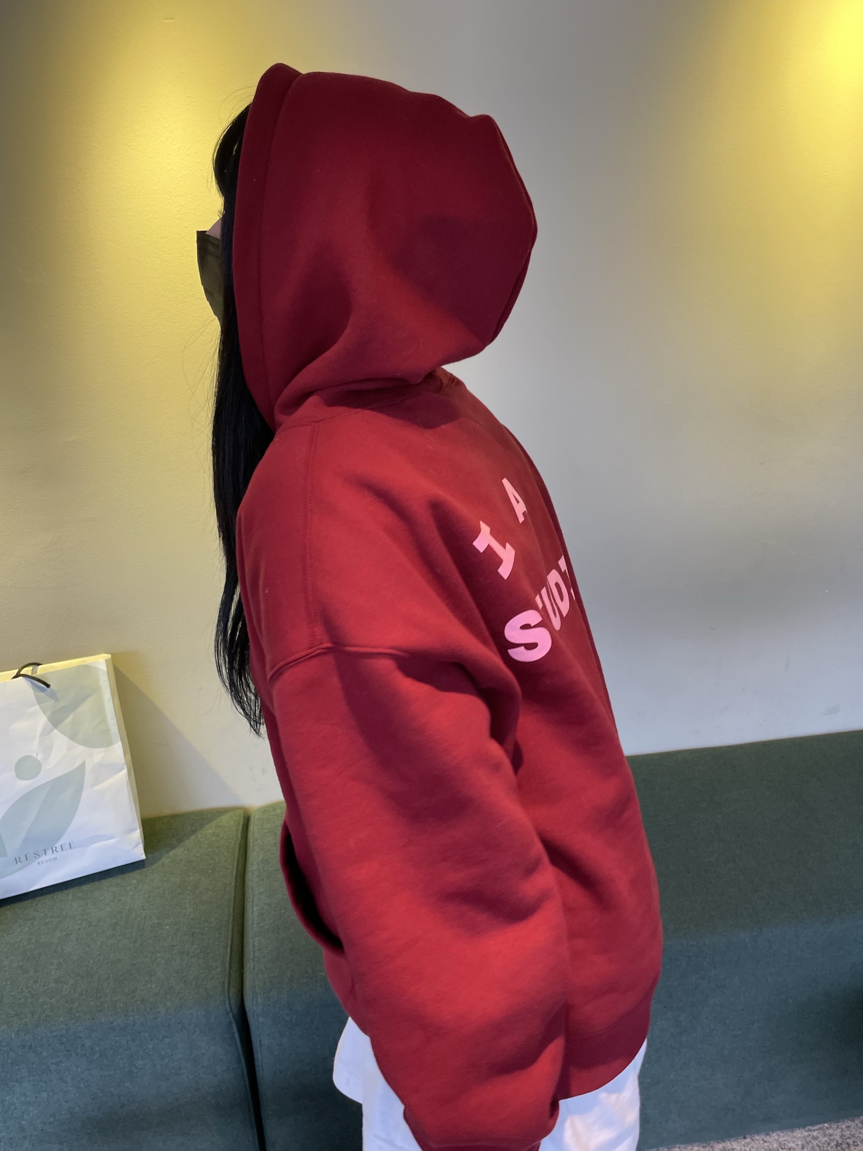 IAB Studio Hoodie Raspberry 착용 스타일 - 4