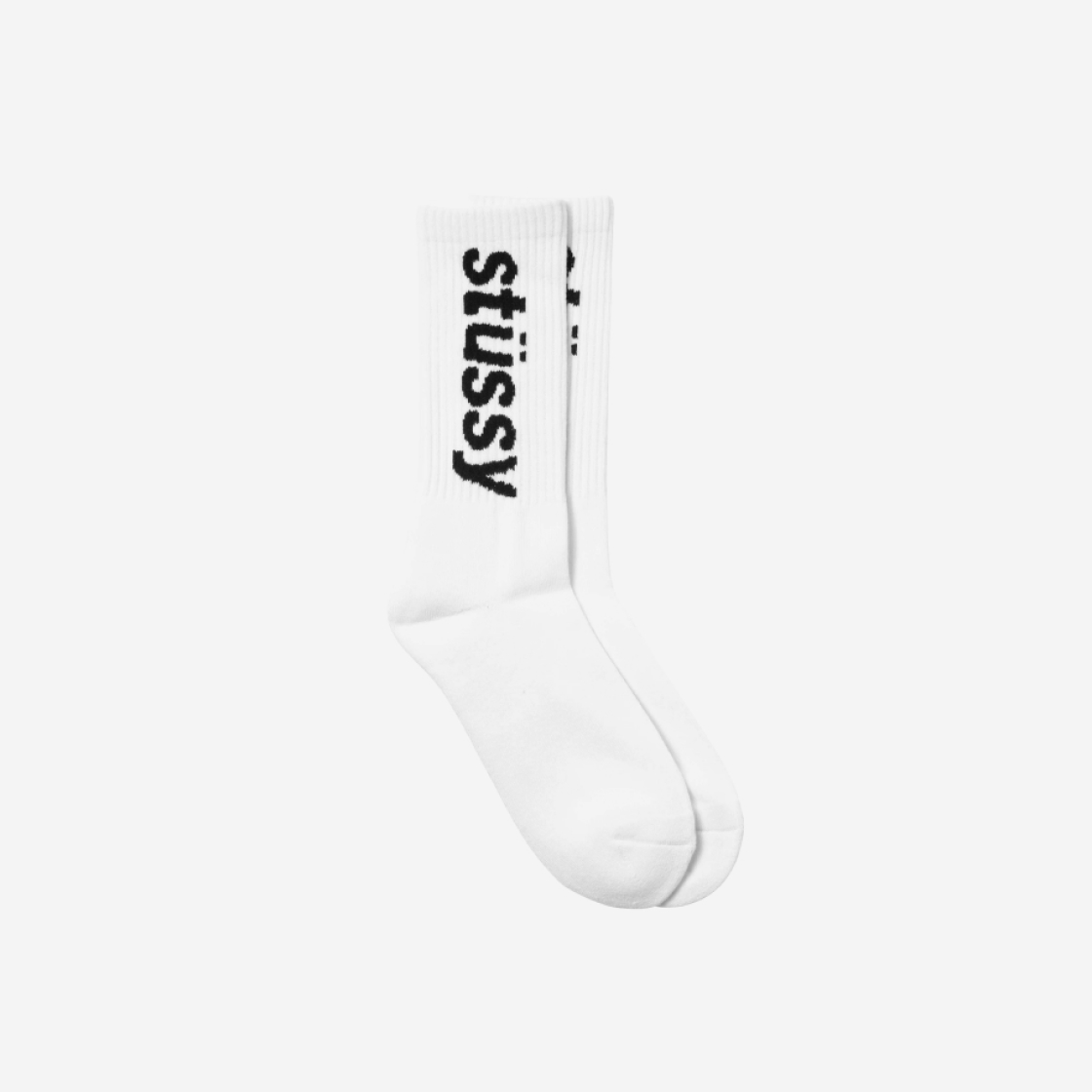 스투시 헬베티카 자카드 크루 삭스 화이트 | Stussy | KREAM