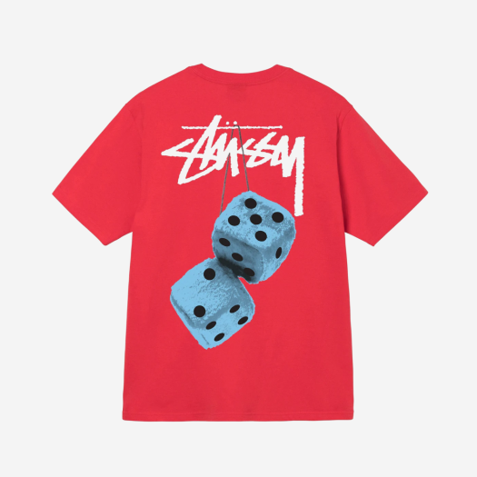 Stussy Fuzzy Dice T-Shirt Red