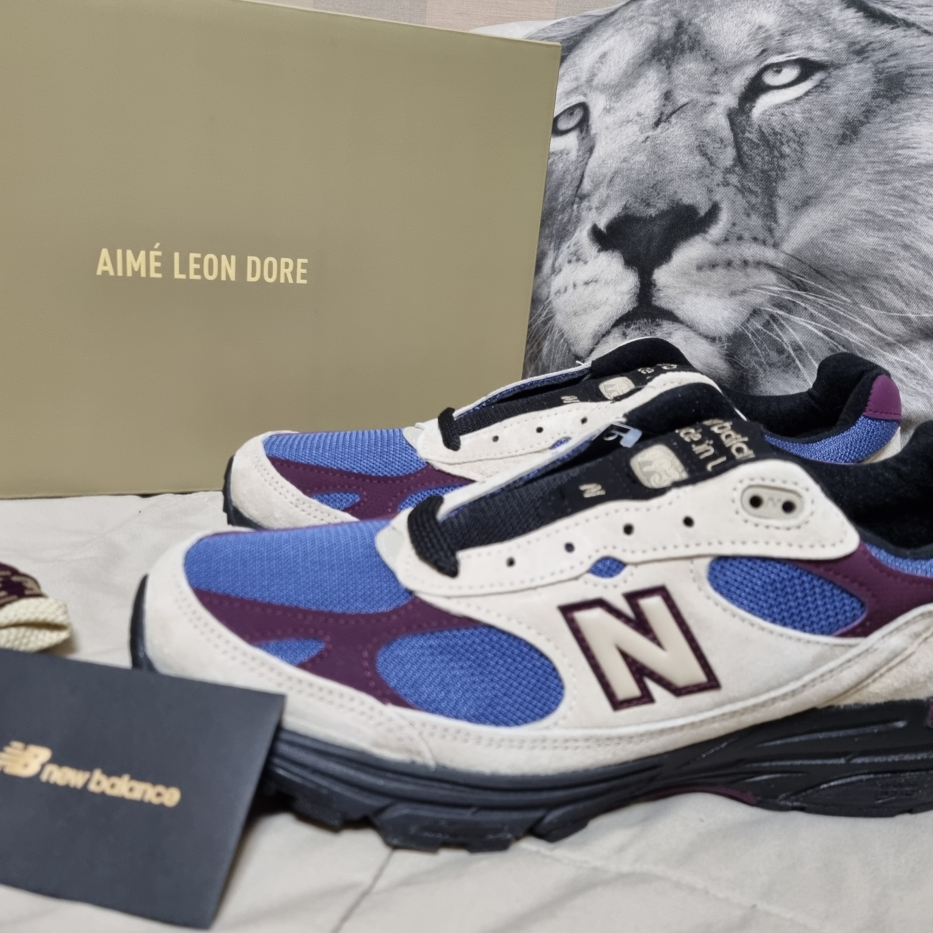 New Balance x Aime Leon Dore 993 Made in USA Taupe 착용 스타일