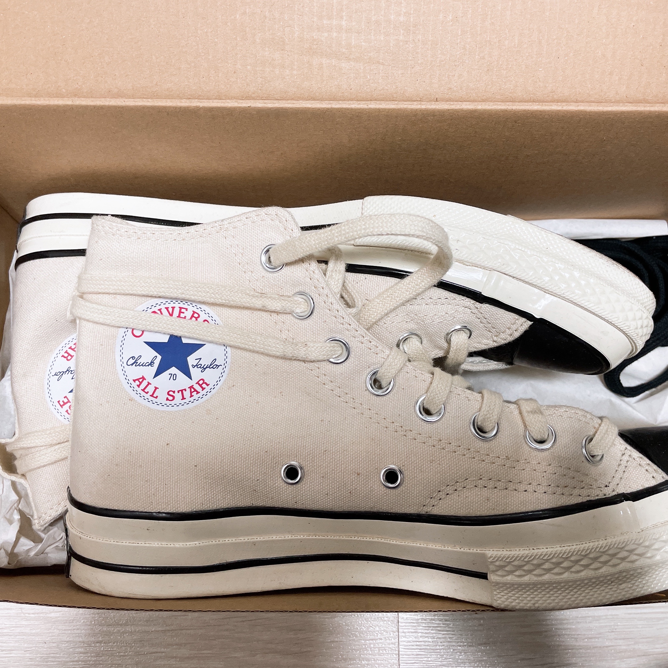 Converse x Fear of God Essentials Chuck 70 Hi Natural 2020 착용 스타일