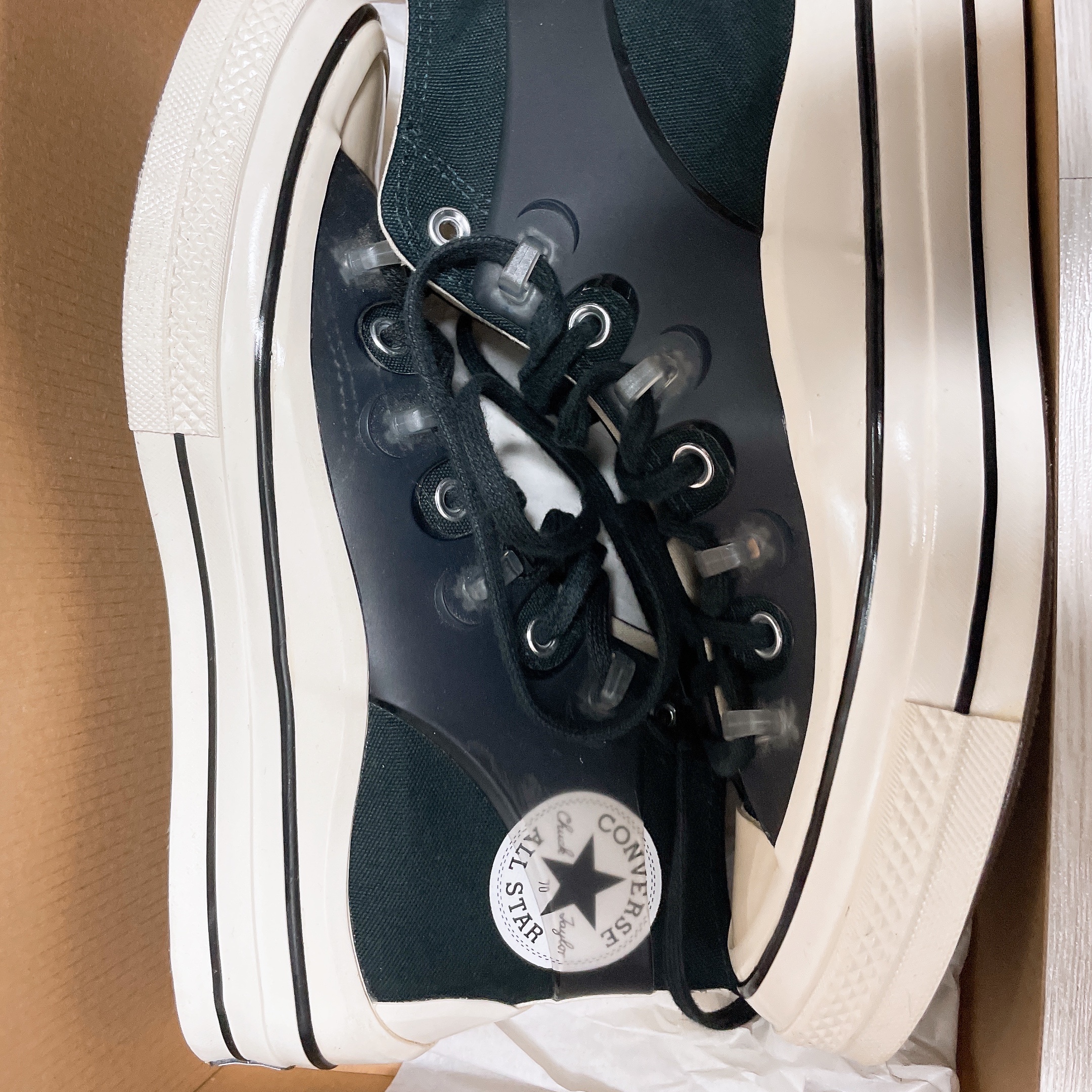 Converse x Kim Jones Chuck 70 Utility Wave High Black 착용 스타일