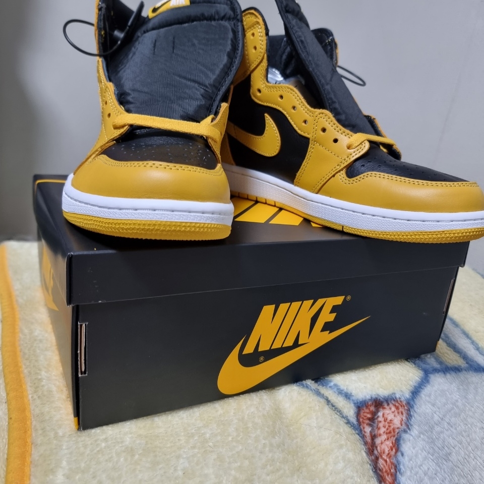 Jordan 1 Retro High OG Dark Marina Blue, Jordan 1 Retro High OG Pollen 착용 스타일 - 2