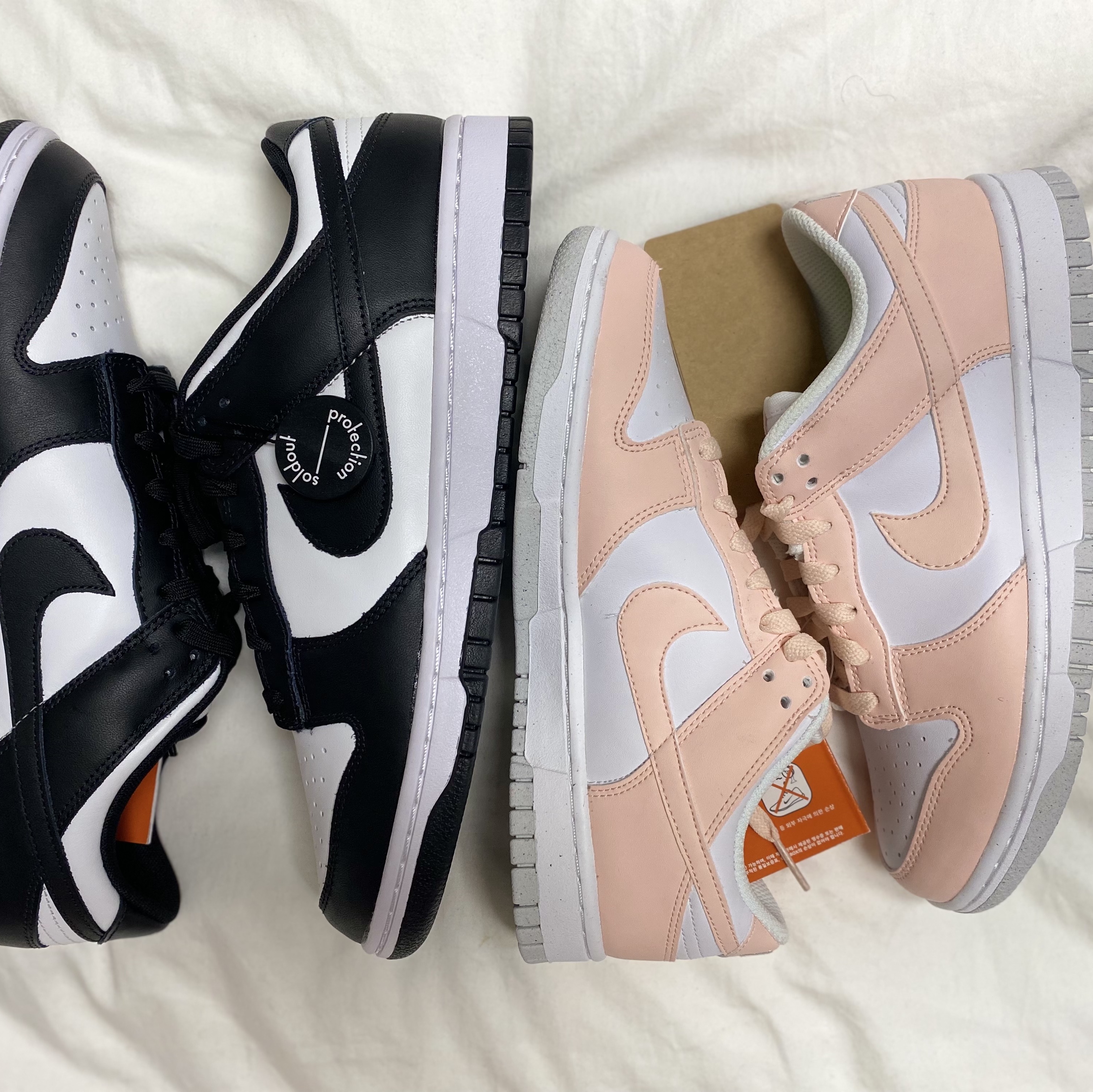 Nike Dunk Low Retro Black, (W) Nike Dunk Low Next Nature Pale Coral 착용 스타일 - 3