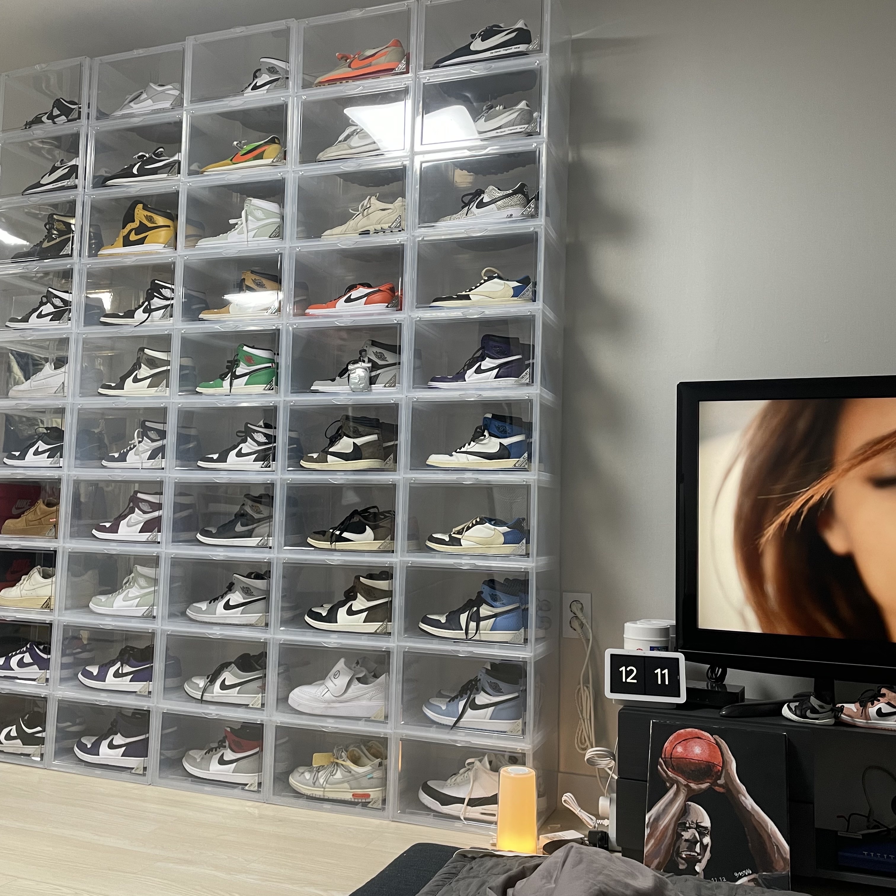 Jordan 1 x Travis Scott Retro High OG SP Mocha, Jordan 1 x Travis Scott x Fragment Retro Low OG SP Military Blue 착용 스타일