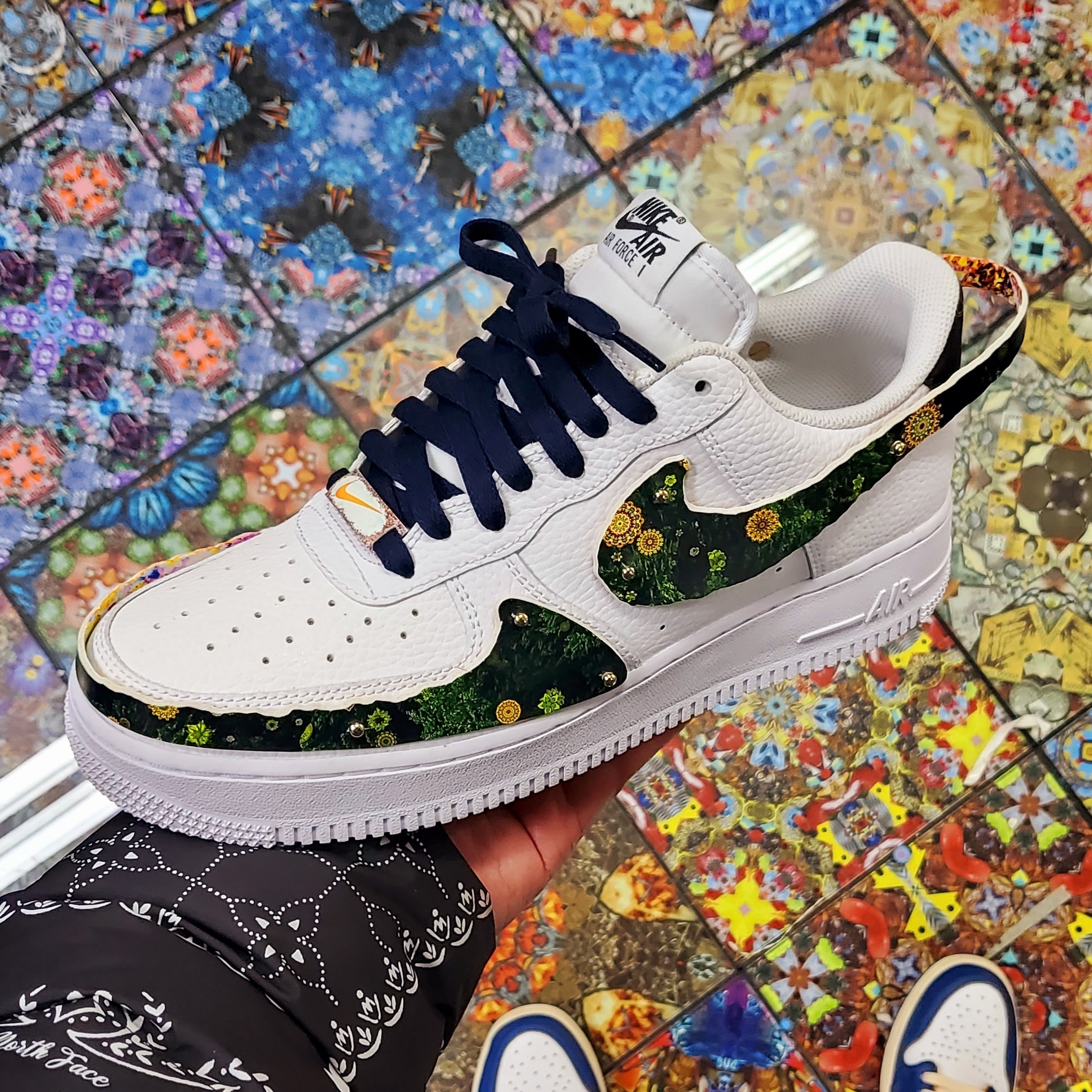 Nike Air Force 1 '07 White Black 착용 스타일 - 1