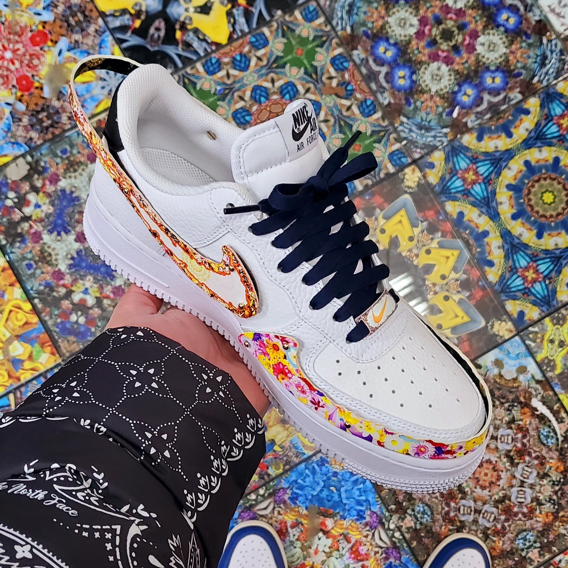 Nike Air Force 1 '07 White Black 착용 스타일 - 4