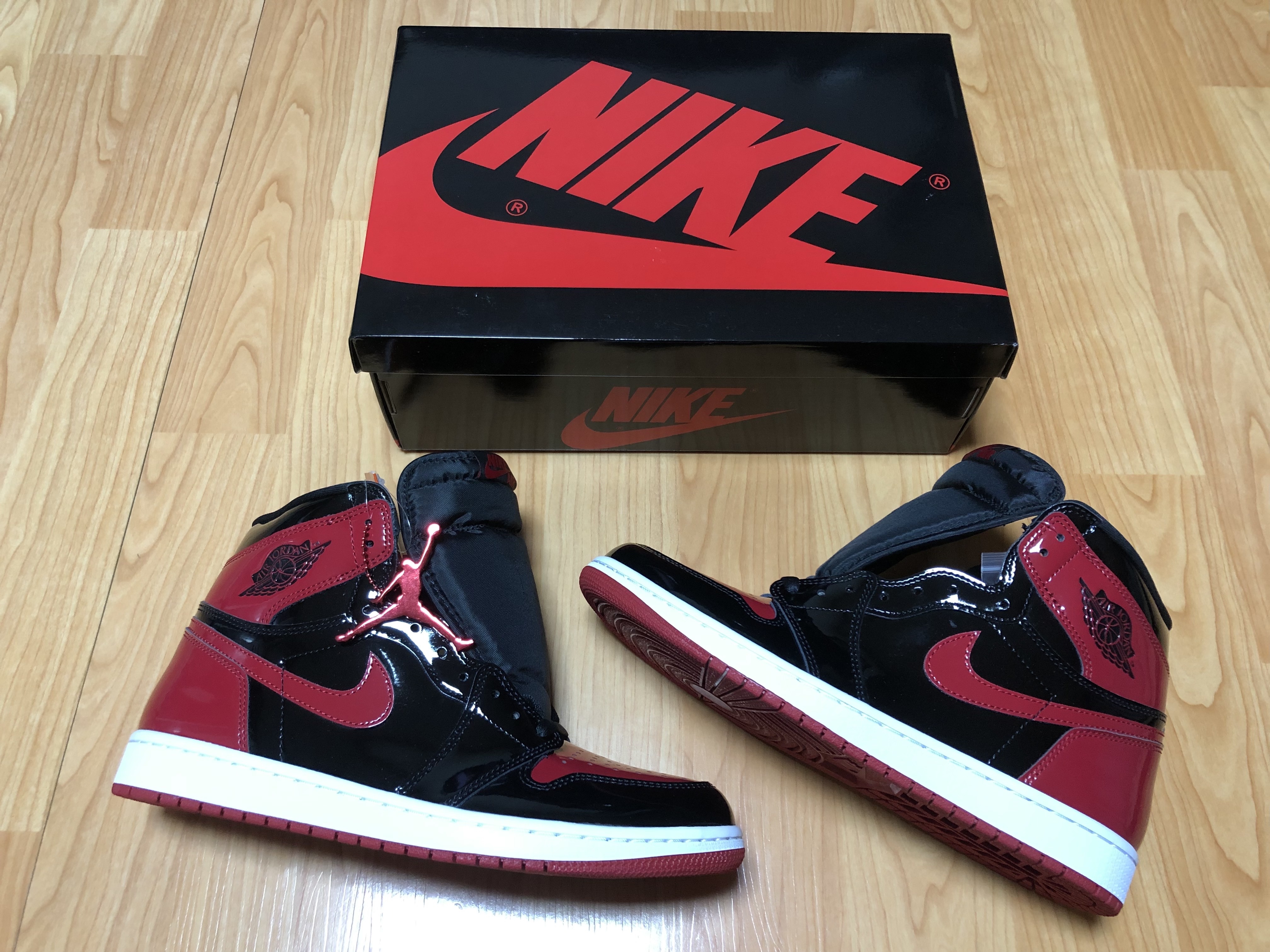 Jordan 1 Retro High OG Patent Bred 착용 스타일