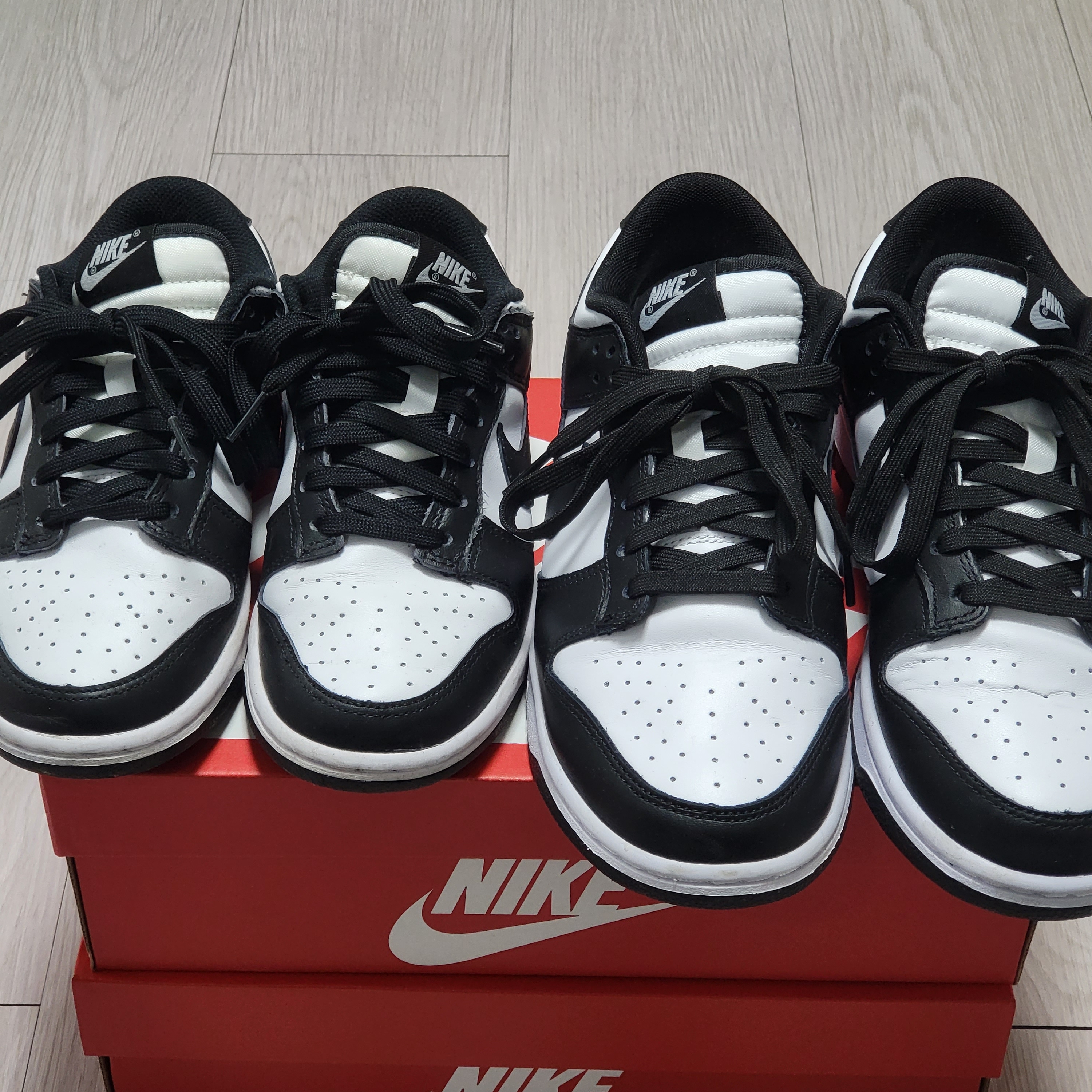 Nike Dunk Low Retro Black, (W) Nike Dunk Low Black 착용 스타일