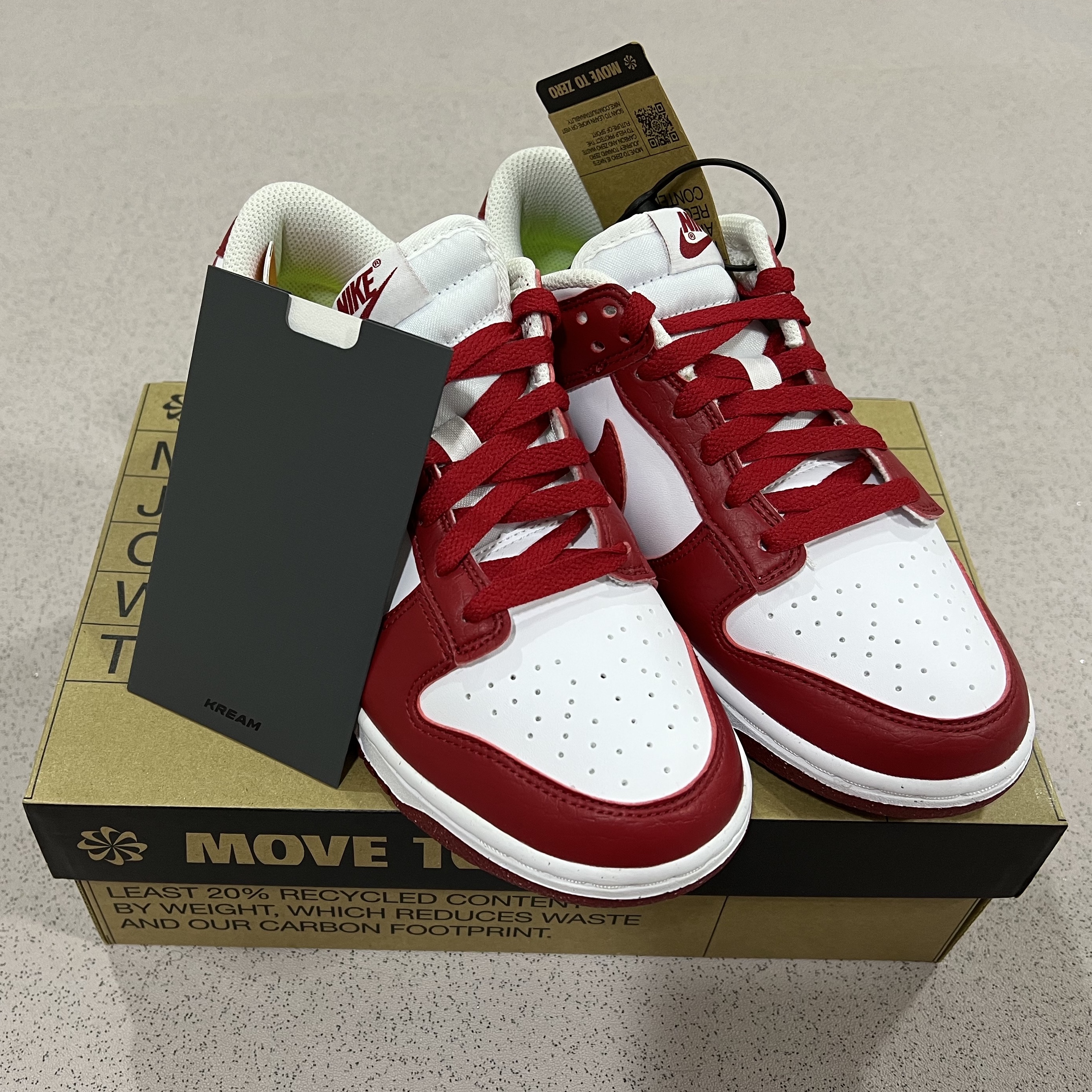 (W) Nike Dunk Low Next Nature Gym Red 착용 스타일