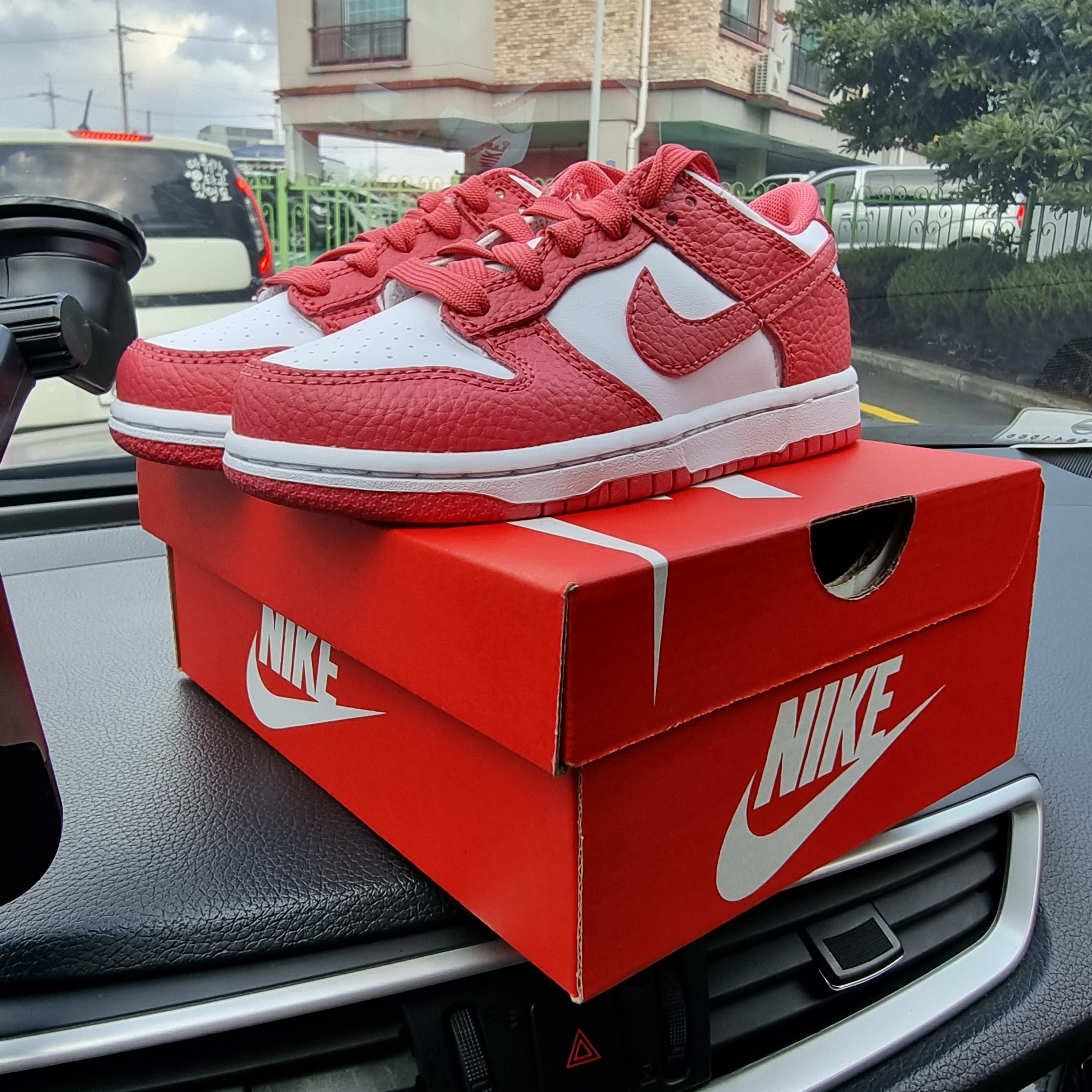 (PS) Nike Dunk Low Archeo Pink 착용 스타일