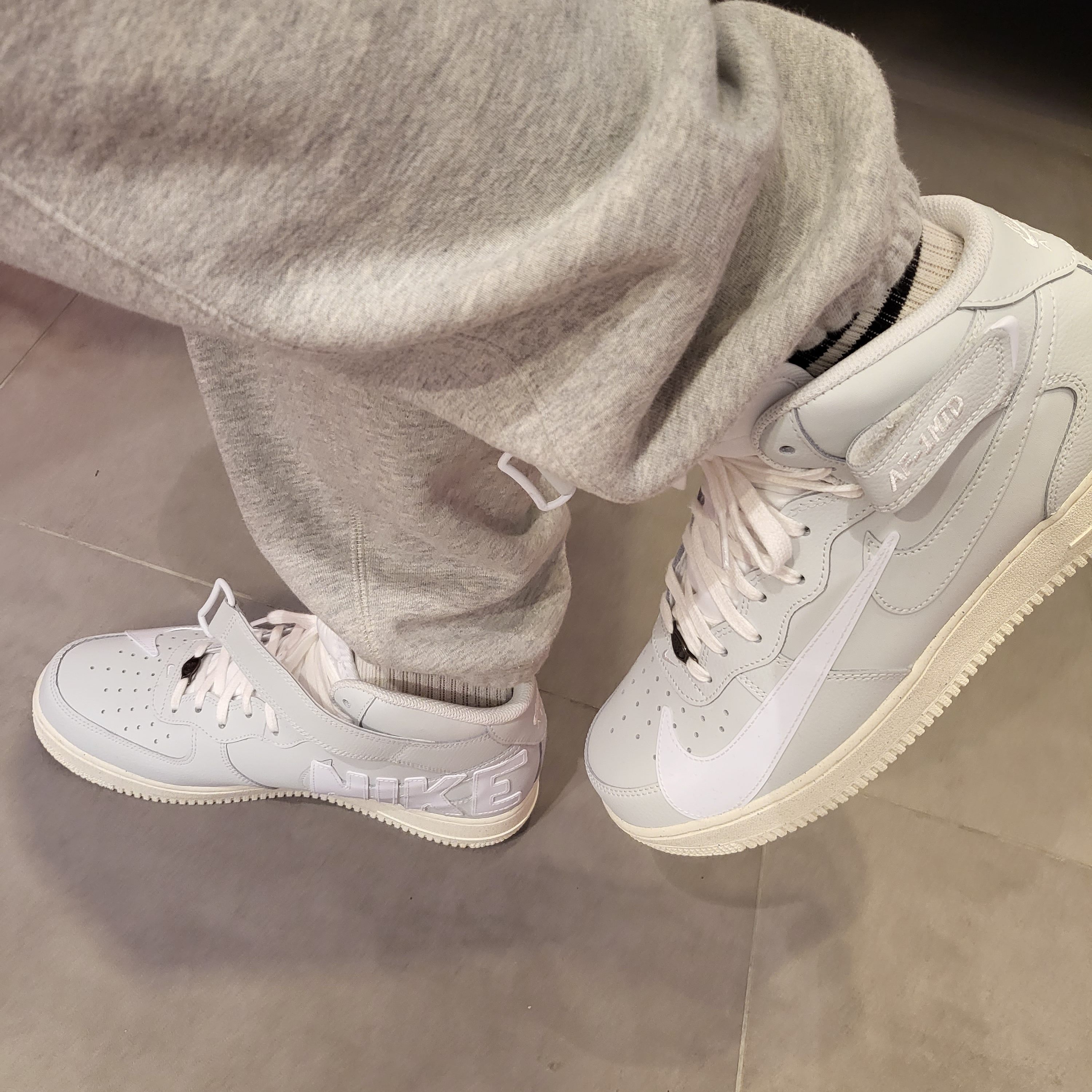 Nike Air Force 1 Mid '07 Premium Copy and Paste 착용 스타일