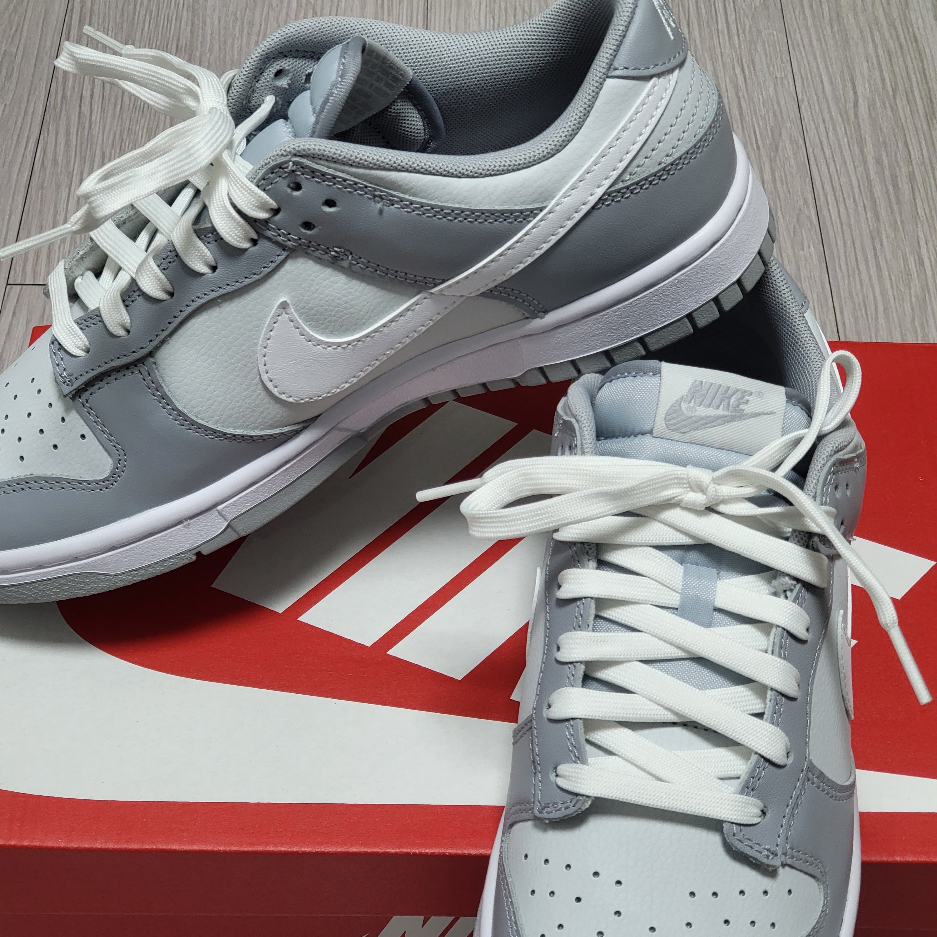 Nike Dunk Low Retro Wolf Grey 착용 스타일
