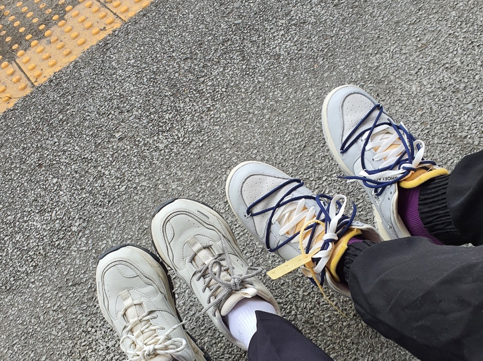 Nike x Off-White Dunk Low The 50 - Lot 46, C.P. Company Extra Fine Merino Wool Goggle Beanie Black - 21FW 착용 스타일 - 1