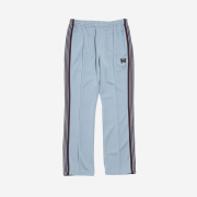 Needles Straight Track Pants Poly Smooth Sax Blue