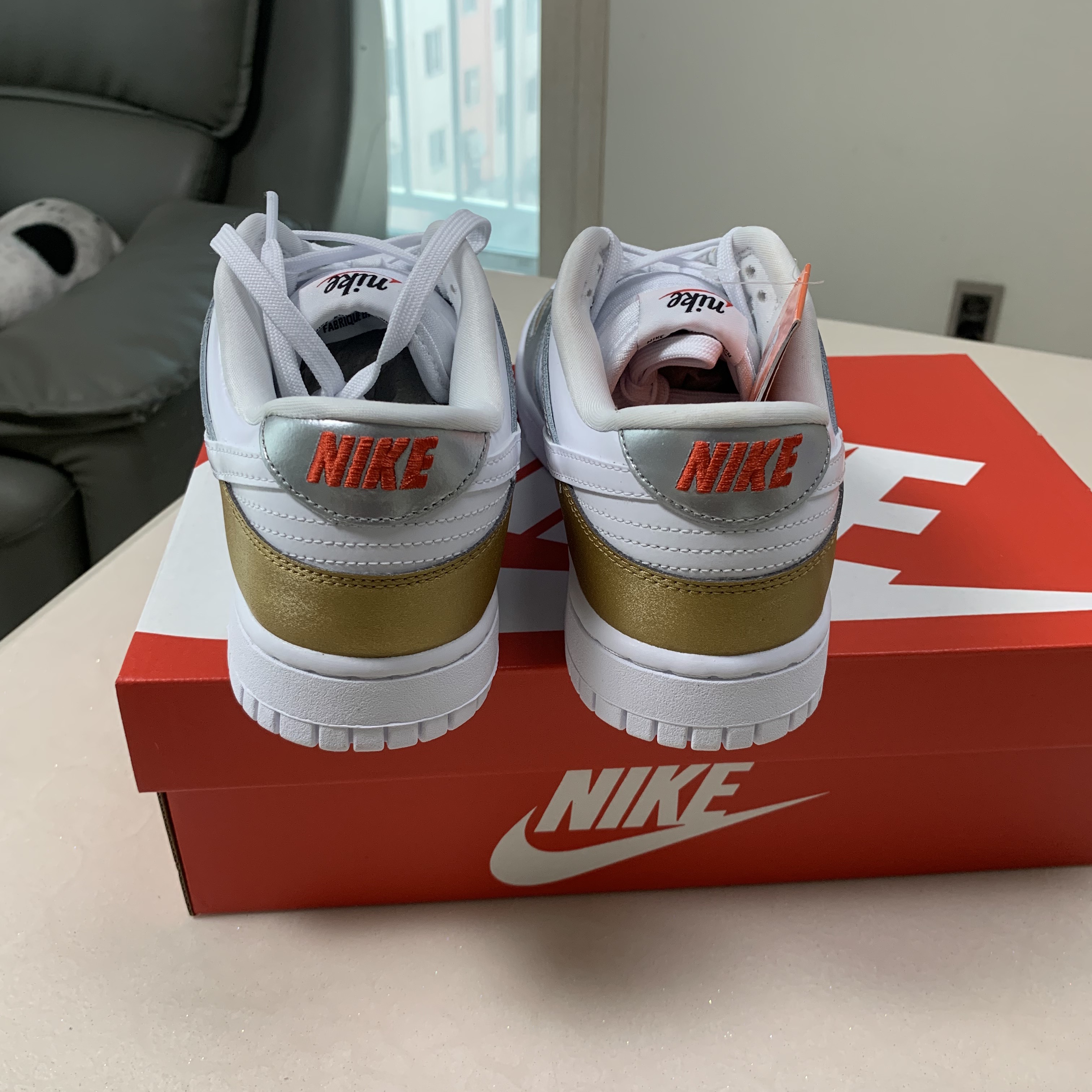 (W) Nike Dunk Low SE Heirloom 착용 스타일 - 5