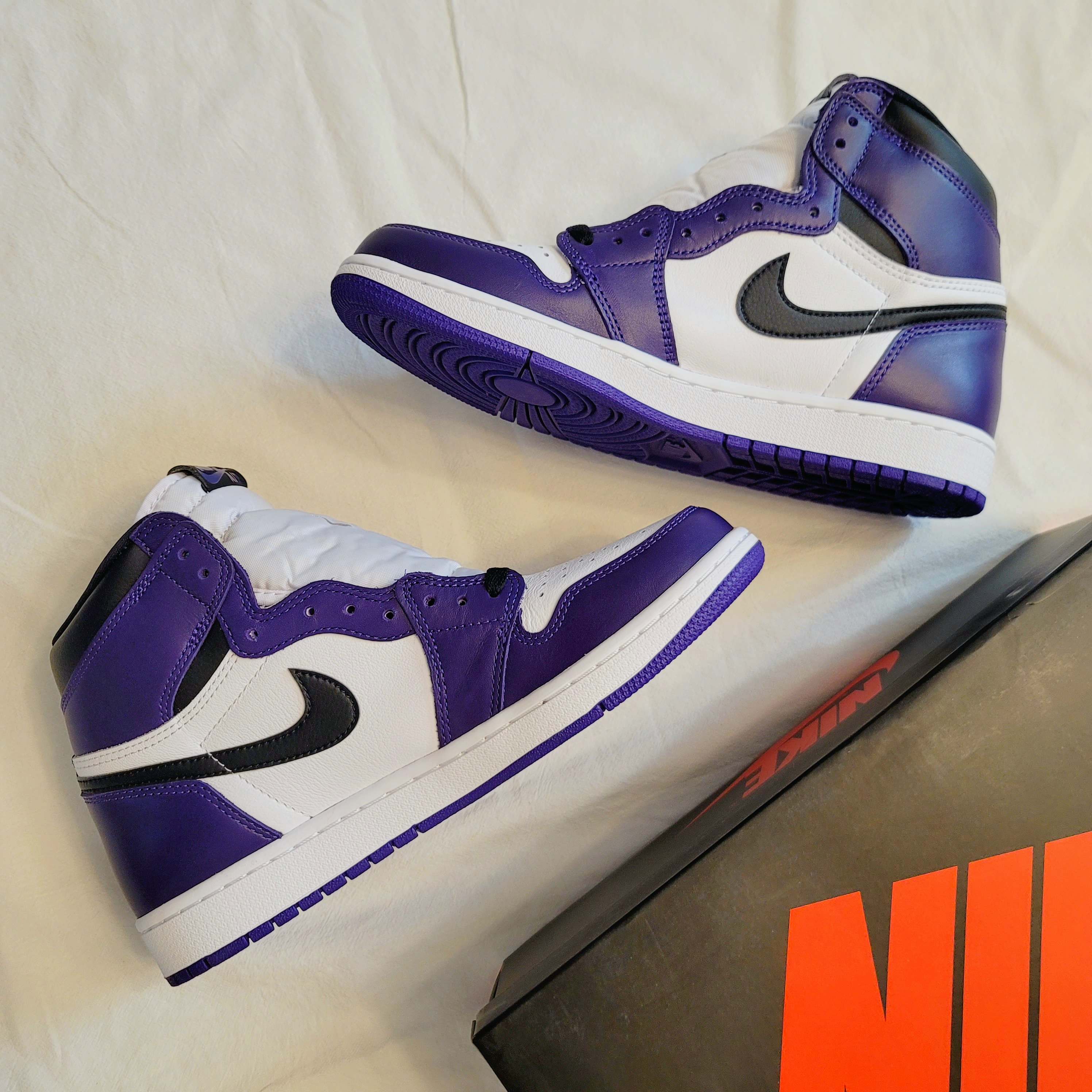Jordan 1 Retro High OG Court Purple 2020 착용 스타일 - 2