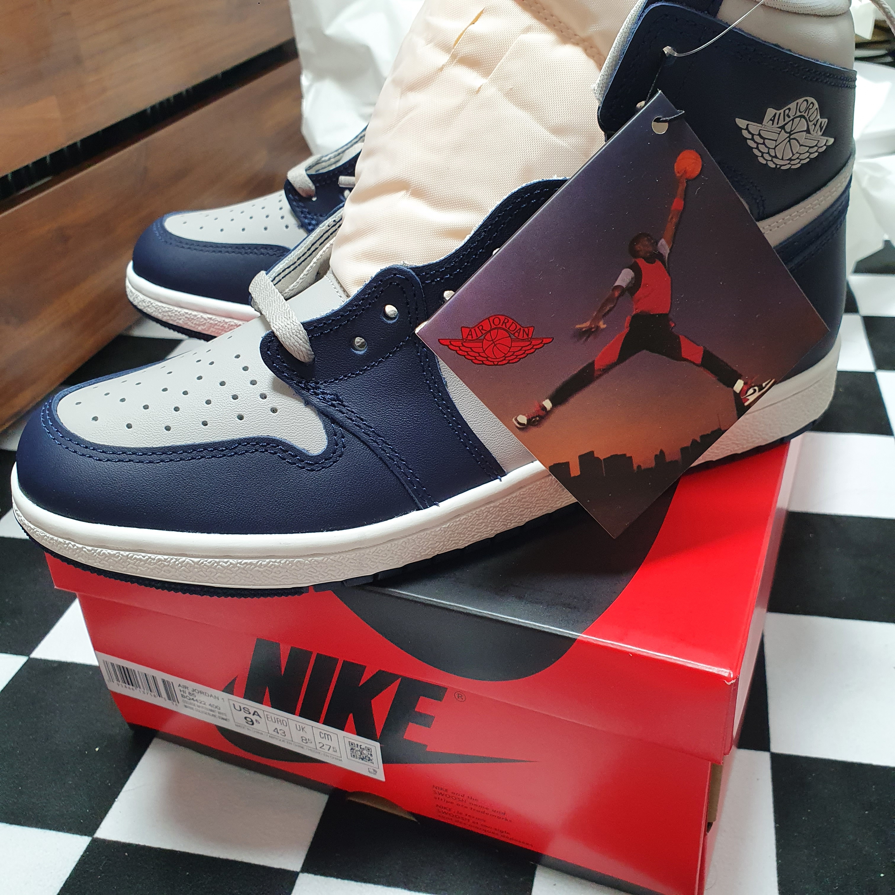 Jordan 1 High 85 College Navy 착용 스타일 - 2