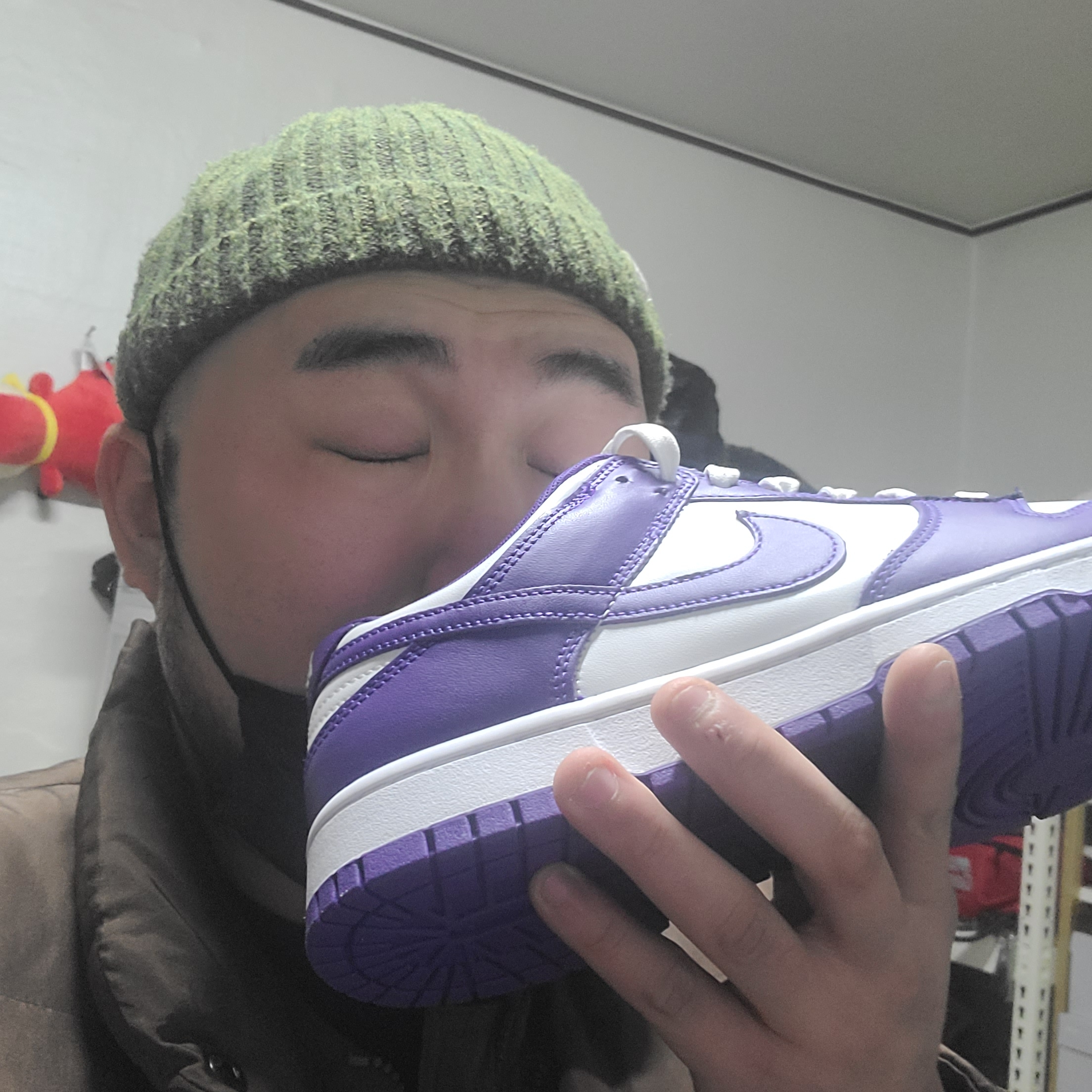 Nike Dunk Low Retro Championship Court Purple 착용 스타일