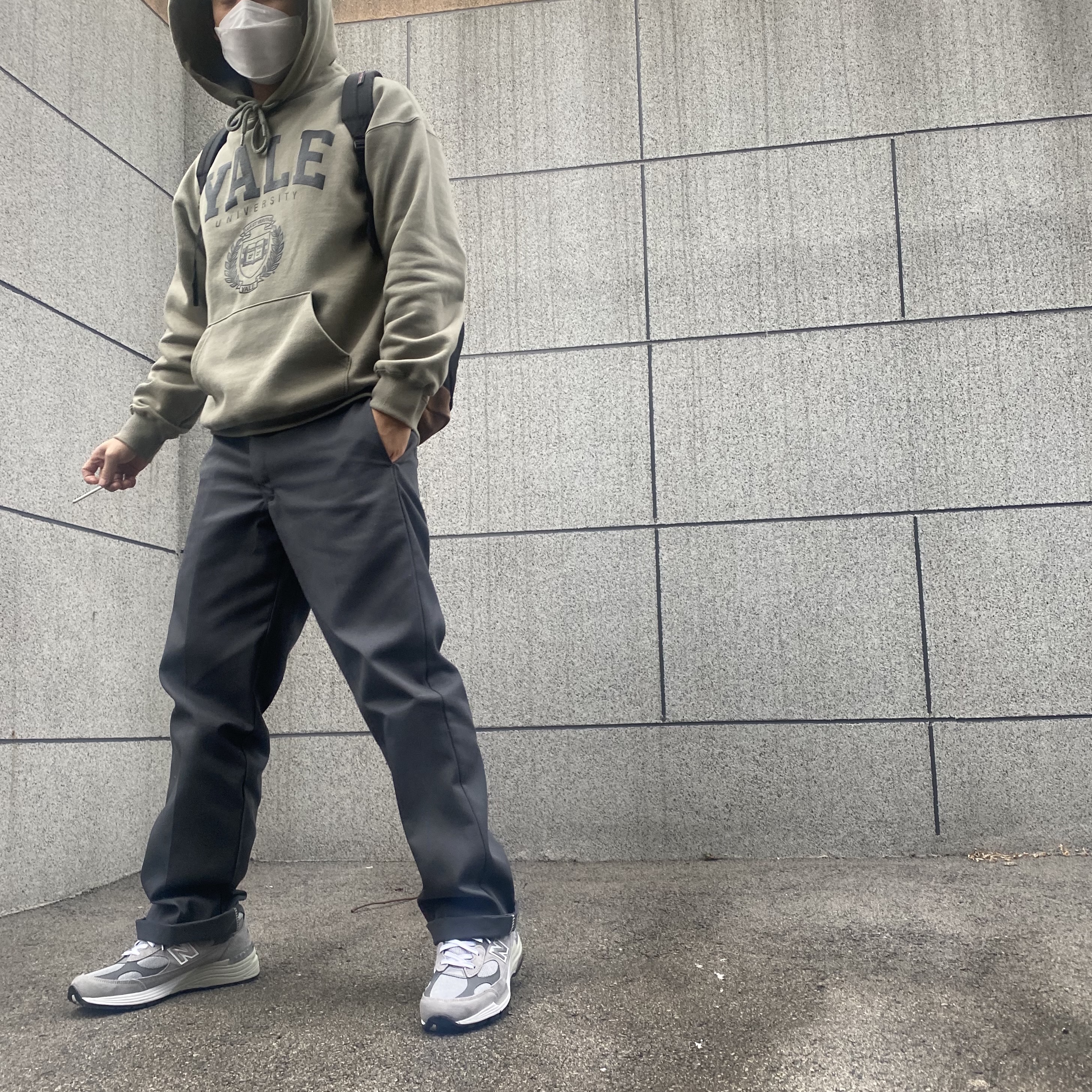 New Balance 992 Made in USA Grey - D Standard 착용 스타일