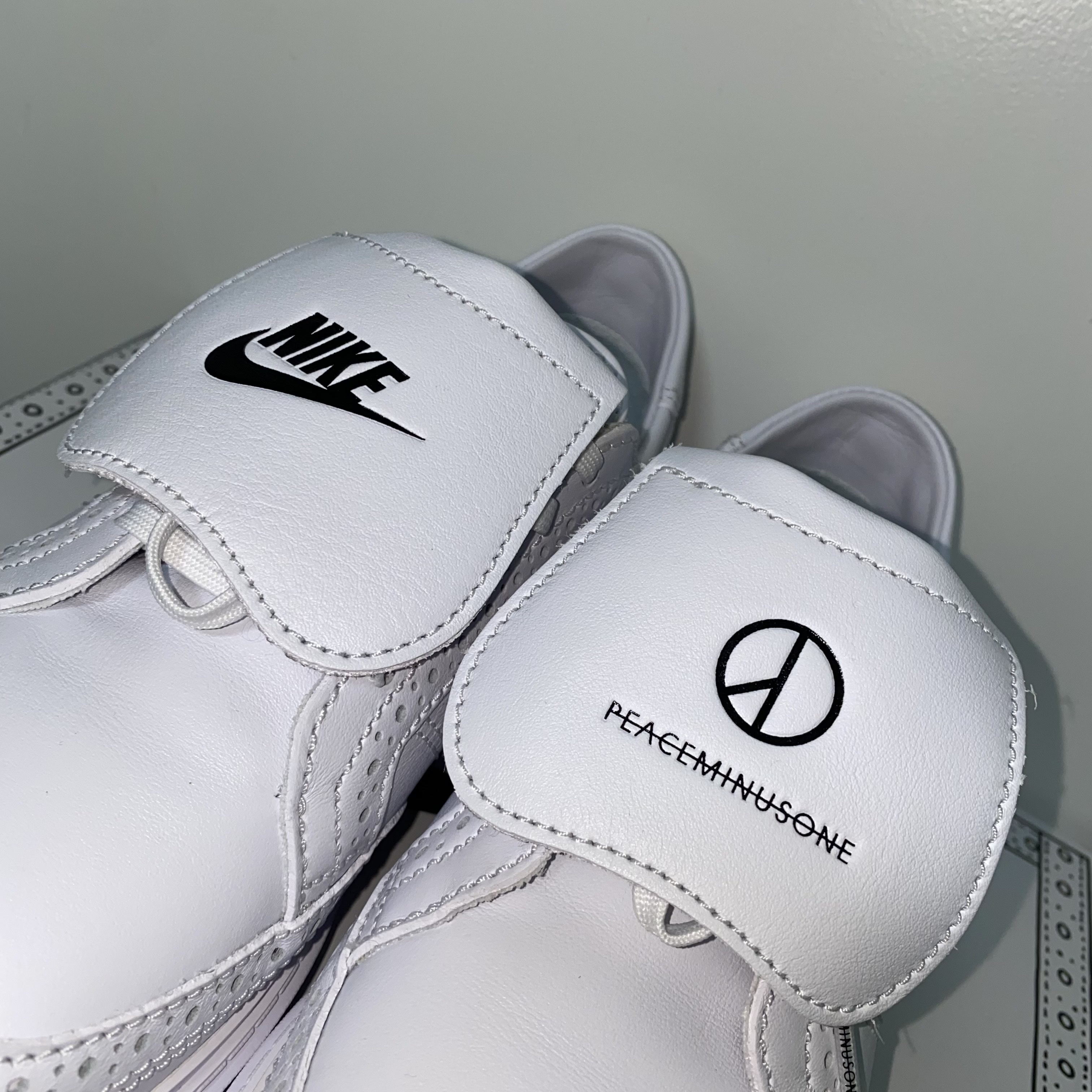 Nike x Peaceminusone Kwondo1 White 착용 스타일 - 1