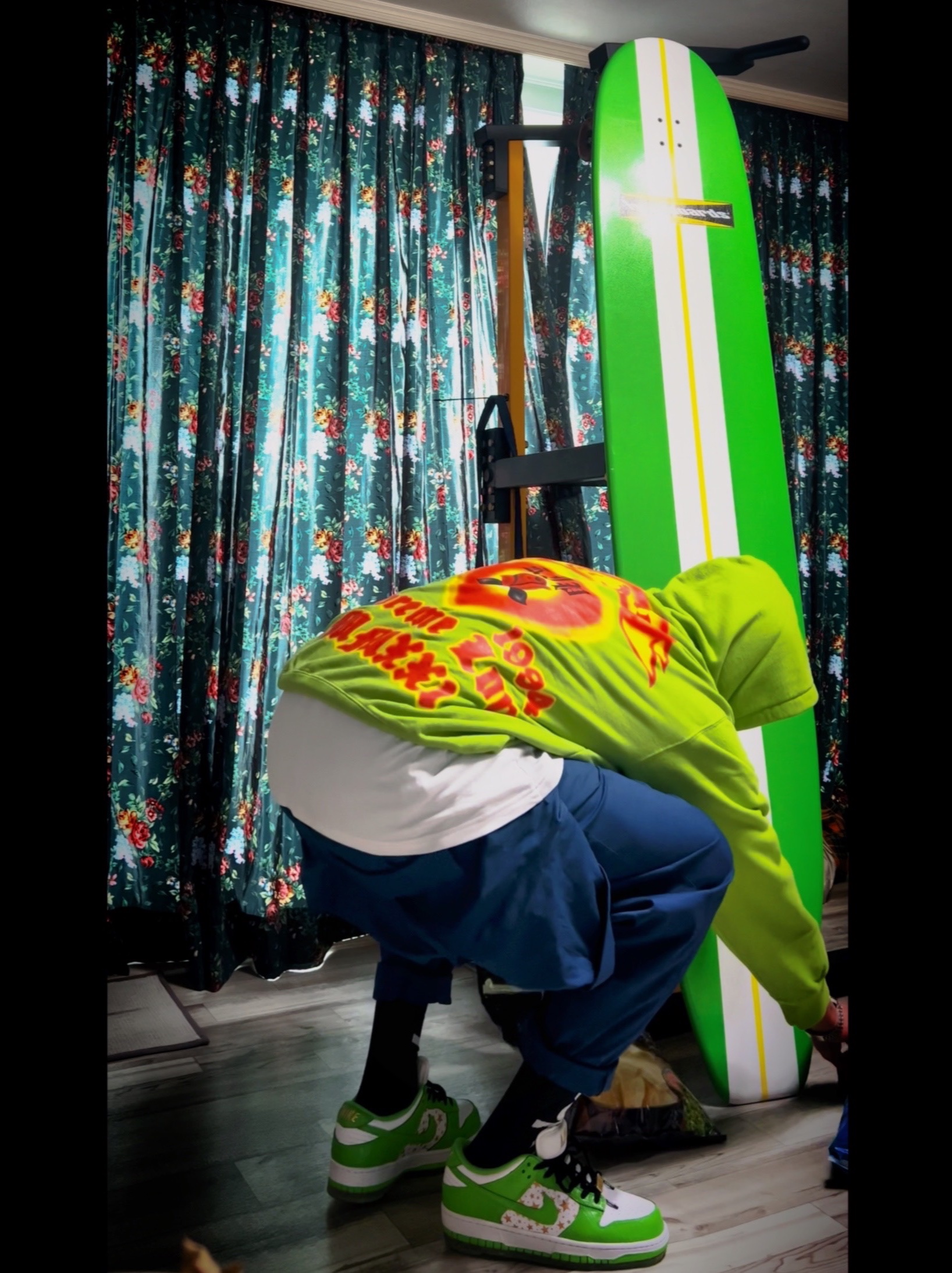 Supreme Bleed Logo S/S Top White - 20FW, Nike x Parra SB Team USA Coveralls Brave Blue - US/EU 착용 스타일 - 3