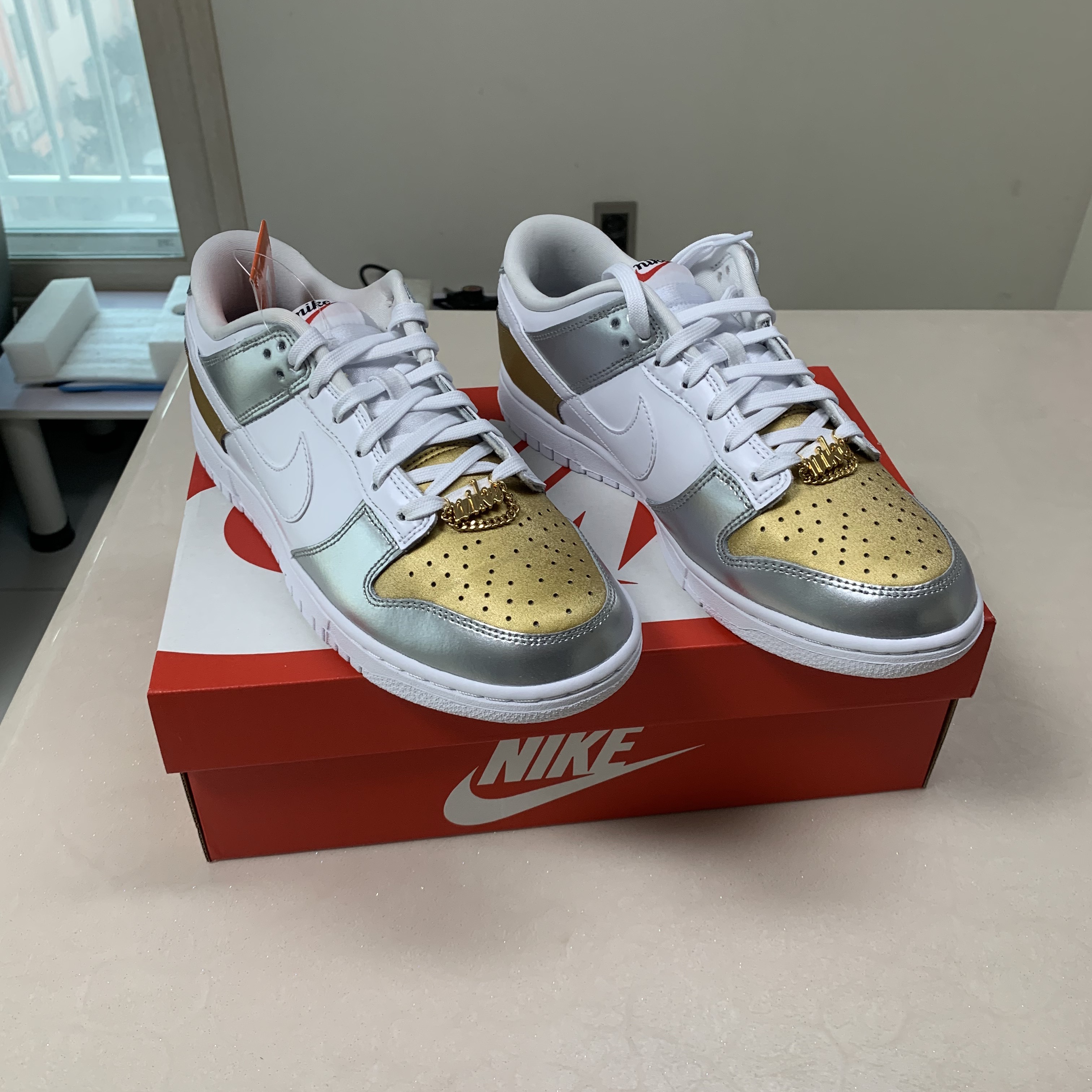 (W) Nike Dunk Low SE Heirloom 착용 스타일 - 3