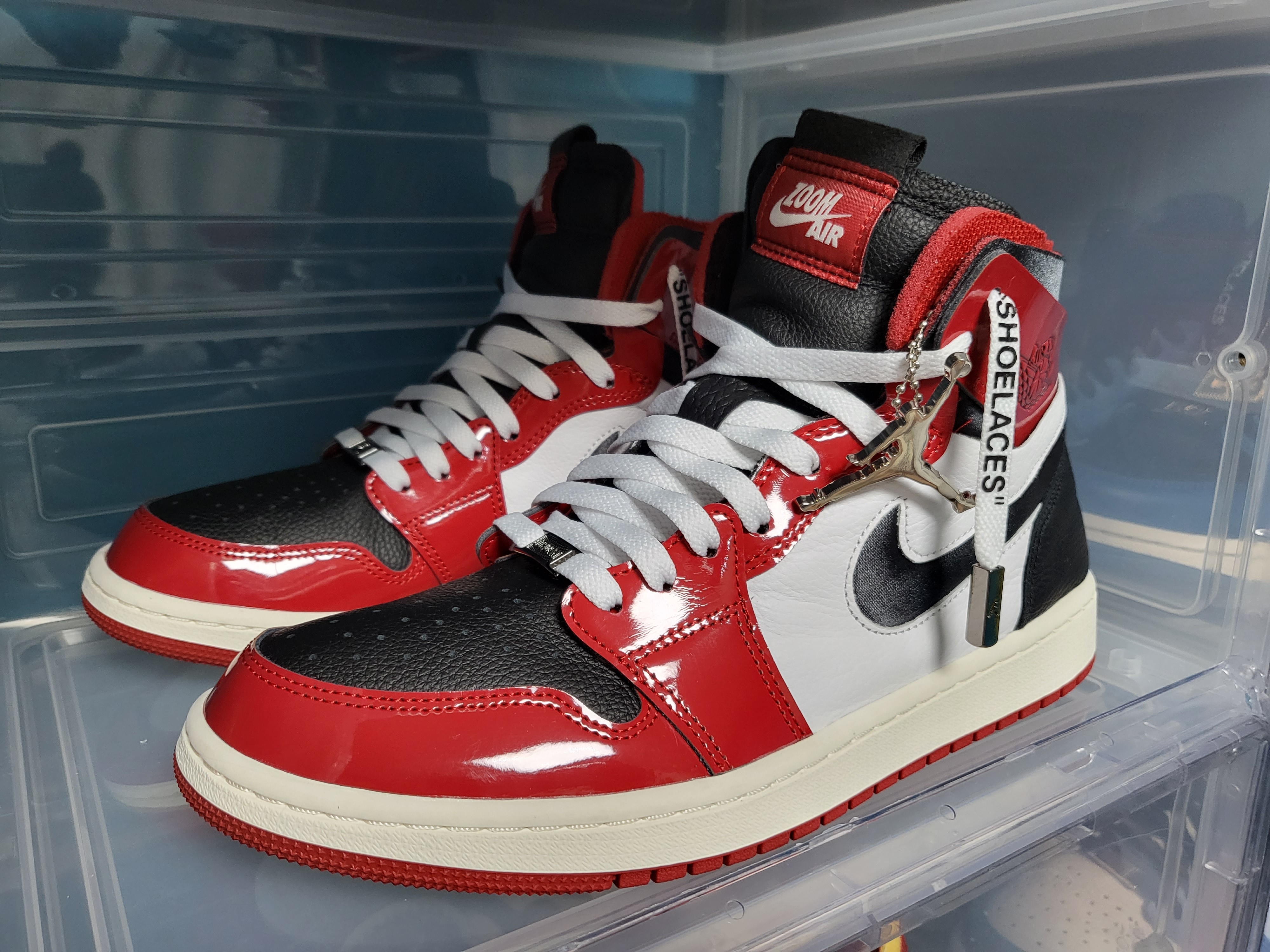 (W) Jordan 1 Zoom Air CMFT Gym Red Black 착용 스타일
