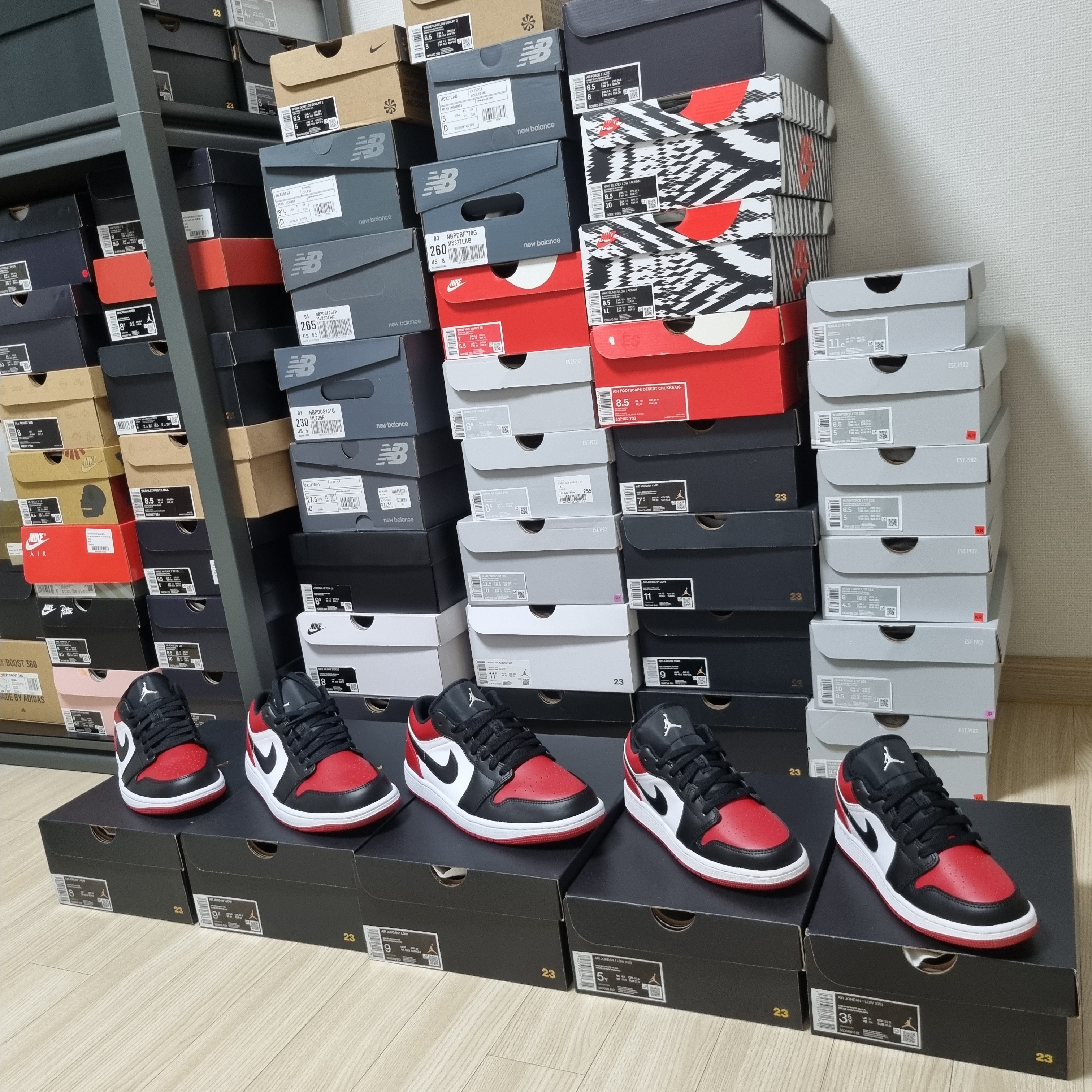 Jordan 1 Low Bred Toe, (GS) Jordan 1 Low Bred Toe 착용 스타일 - 2