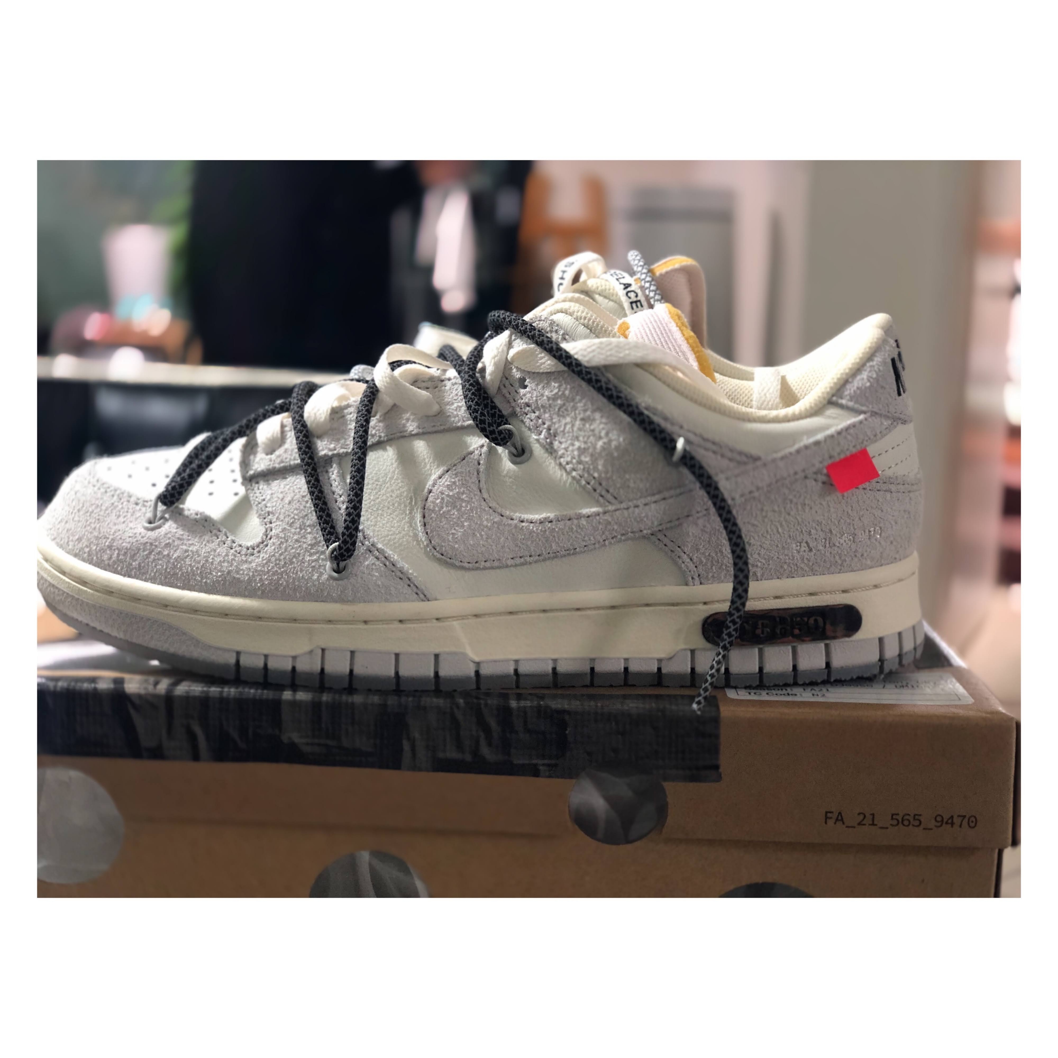 Nike x Off-White Dunk Low The 50 - Lot 18 착용 스타일 - 3