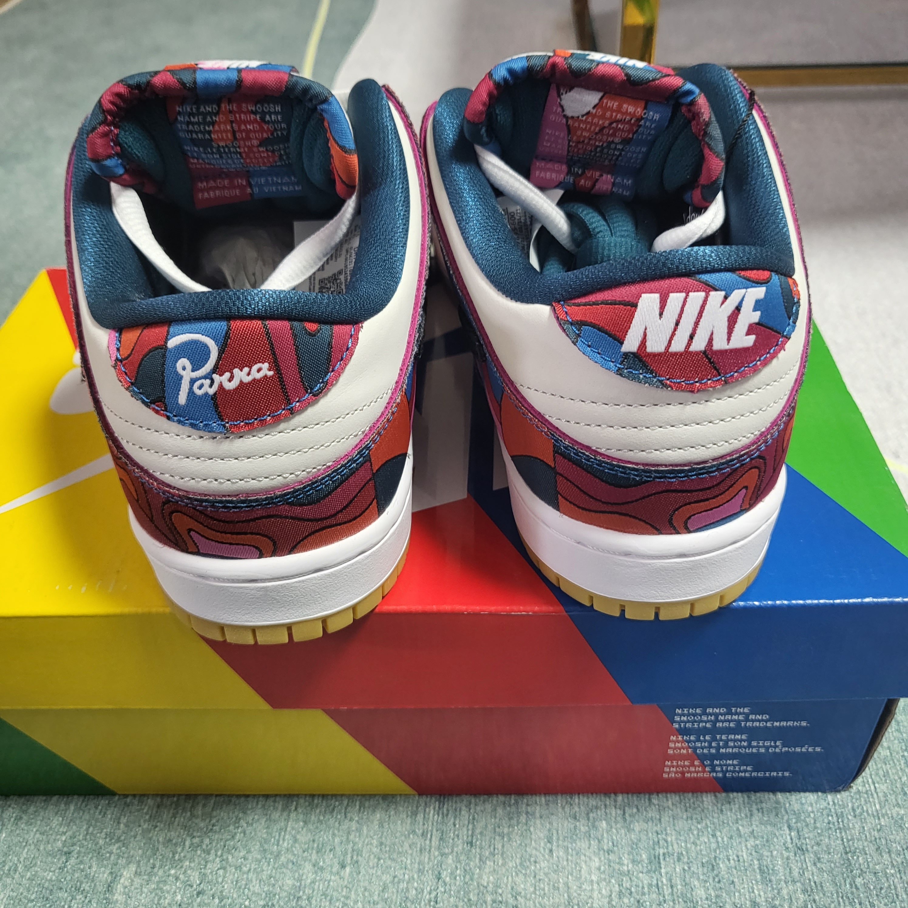 Nike x Parra SB Dunk Low Pro Abstract Art 착용 스타일 - 5