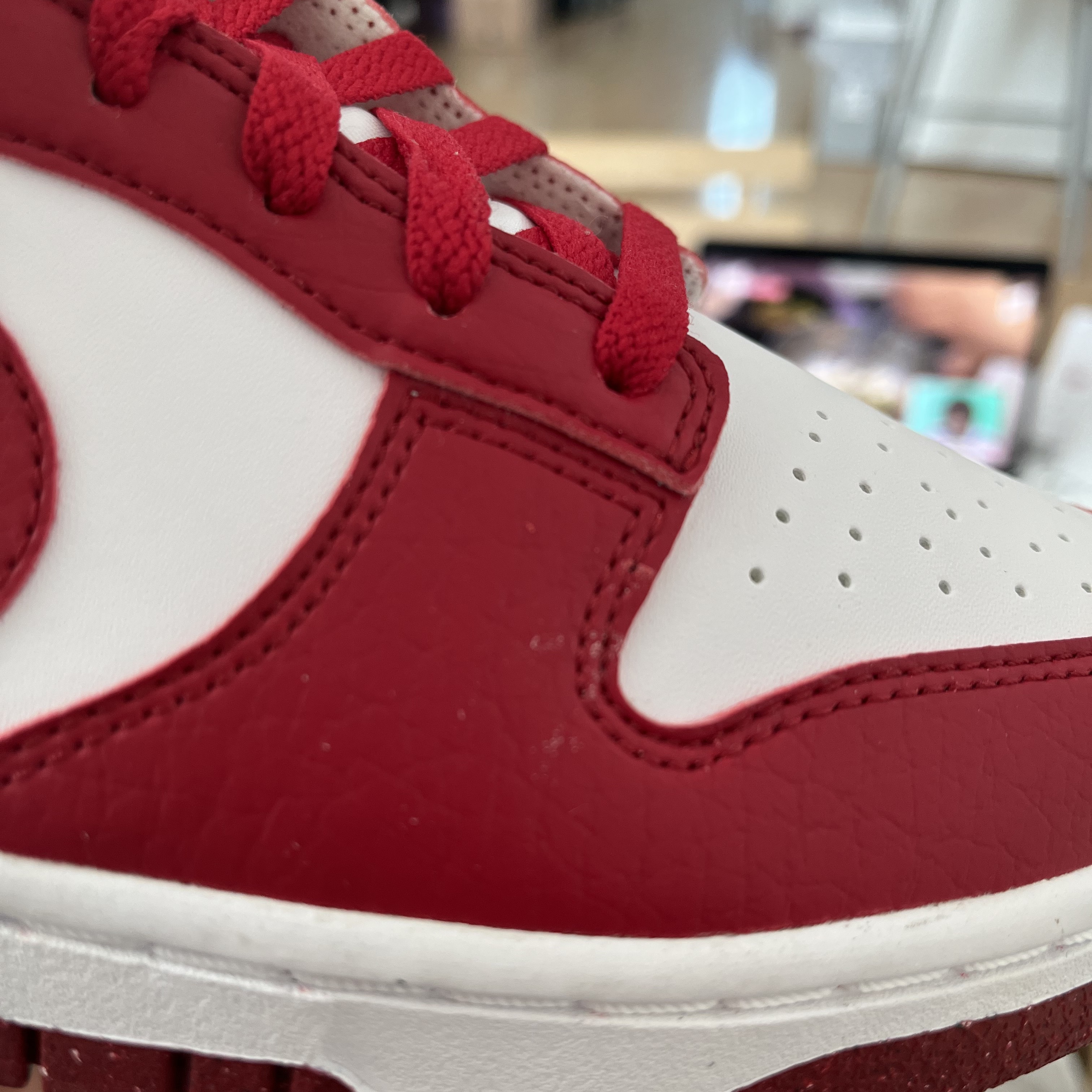 (W) Nike Dunk Low Next Nature Gym Red 착용 스타일 - 3