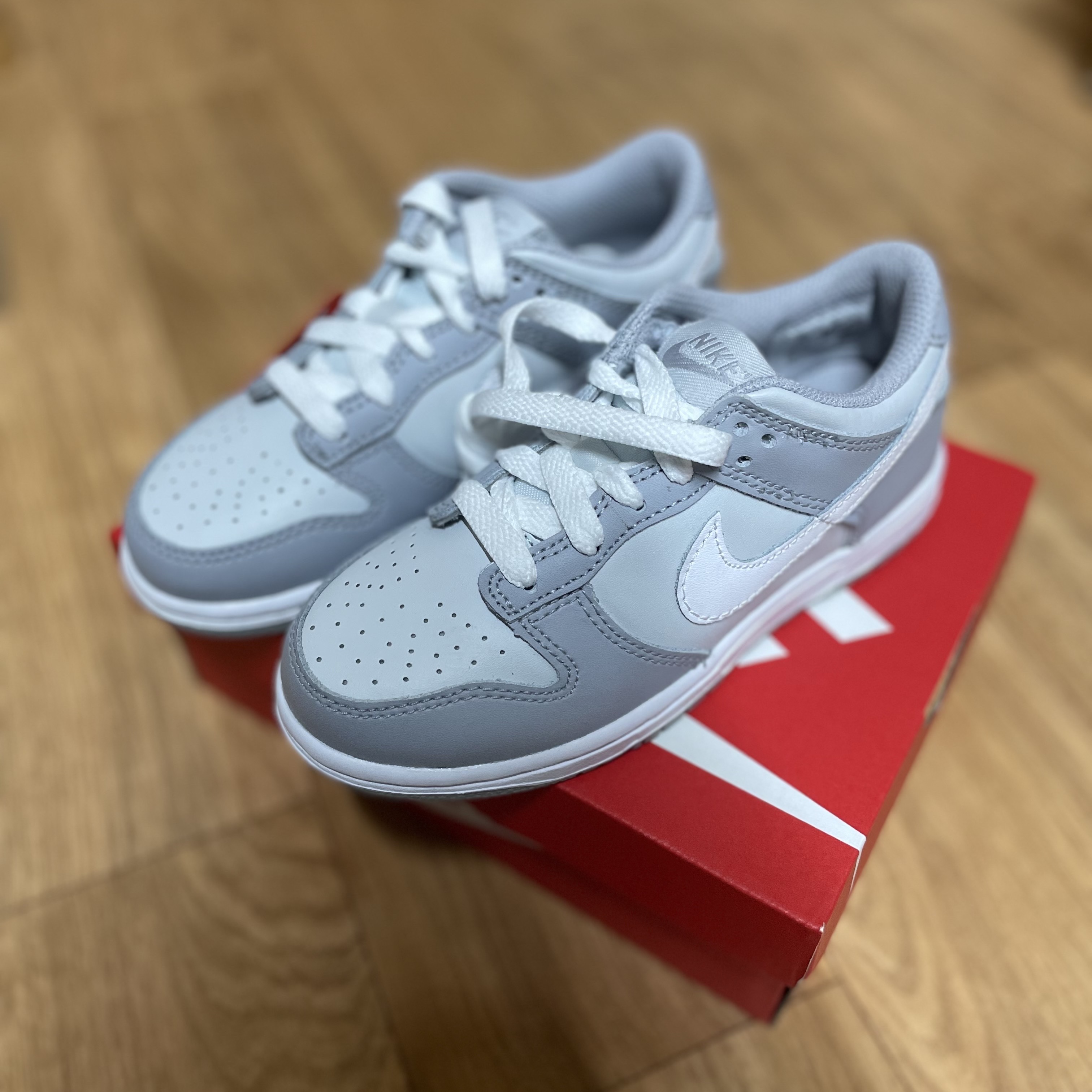 (PS) Nike Dunk Low Wolf Grey 착용 스타일 - 1