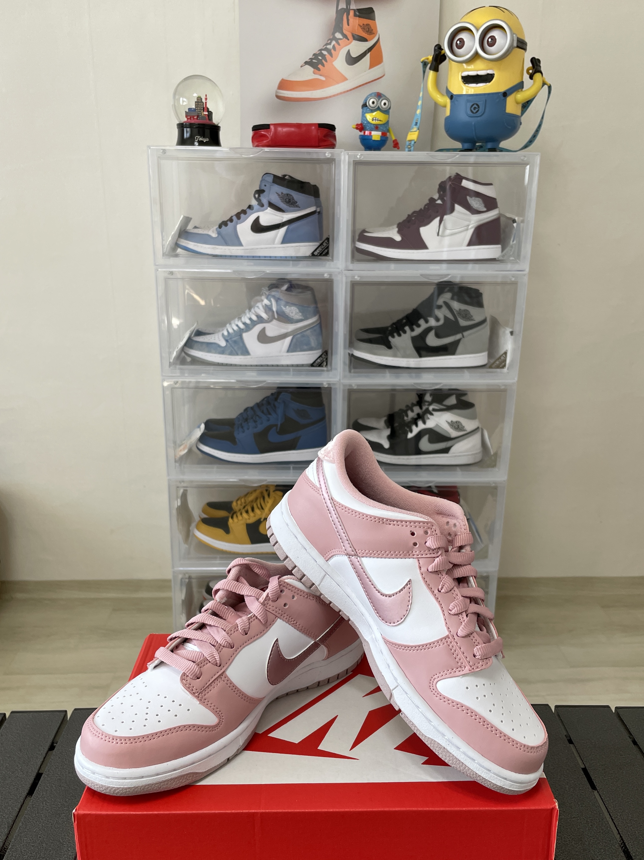 (GS) Nike Dunk Low Pink Velvet 착용 스타일