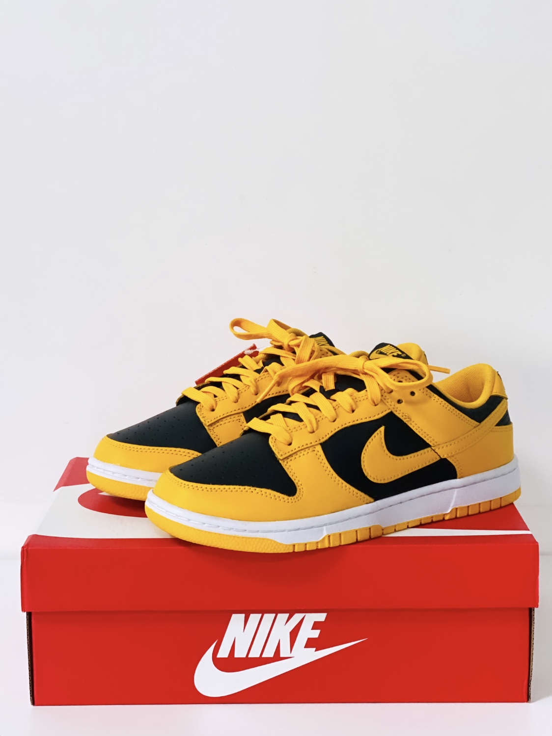 Nike Dunk Low Retro Championship Goldenrod 착용 스타일