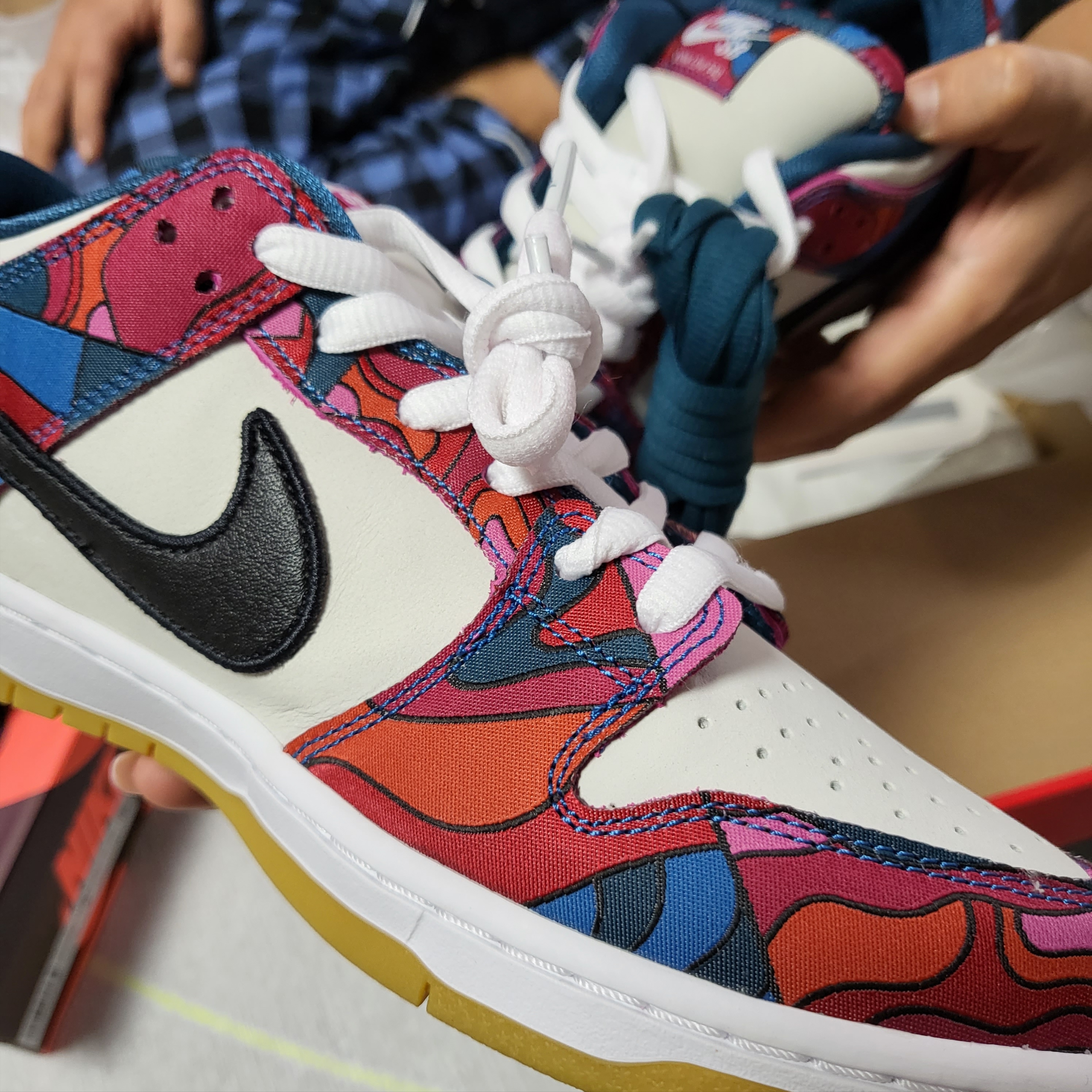 Nike x Parra SB Dunk Low Pro Abstract Art 착용 스타일 - 1