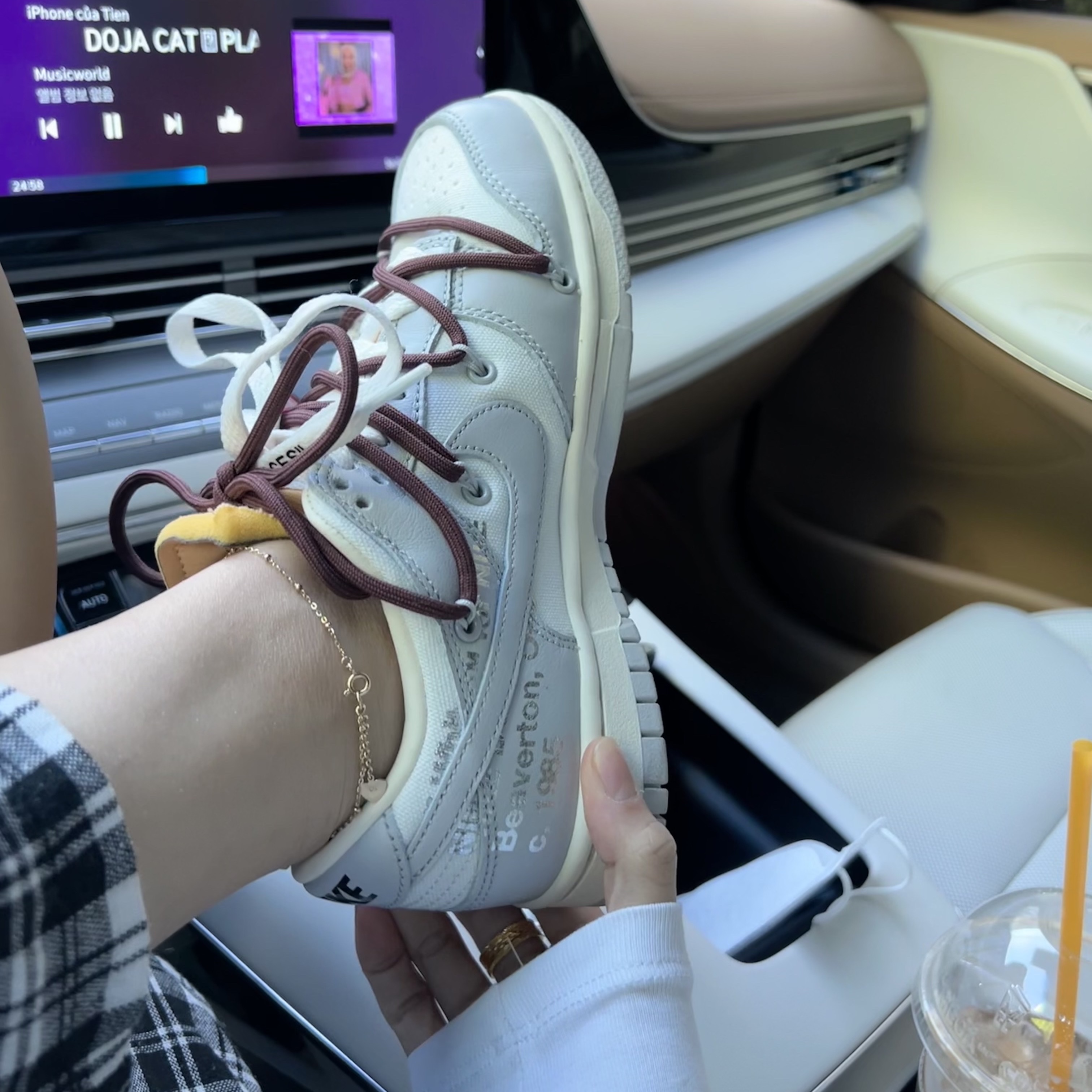 Nike x Off-White Dunk Low The 50 - Lot 46 착용 스타일 - 2