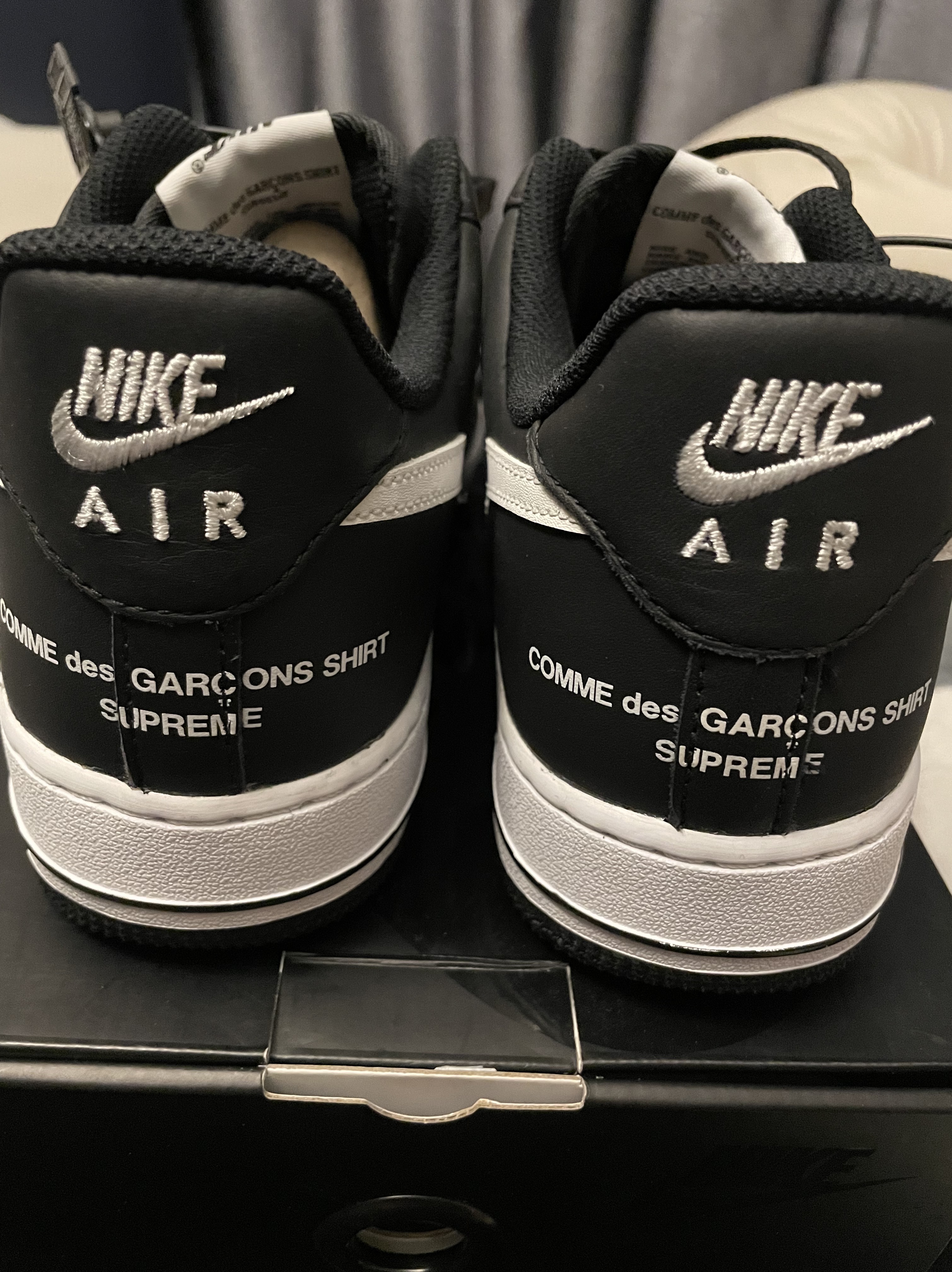Nike x Comme des Garcons Shirt x Supreme Air Force 1 Low 2018 착용 스타일 - 3