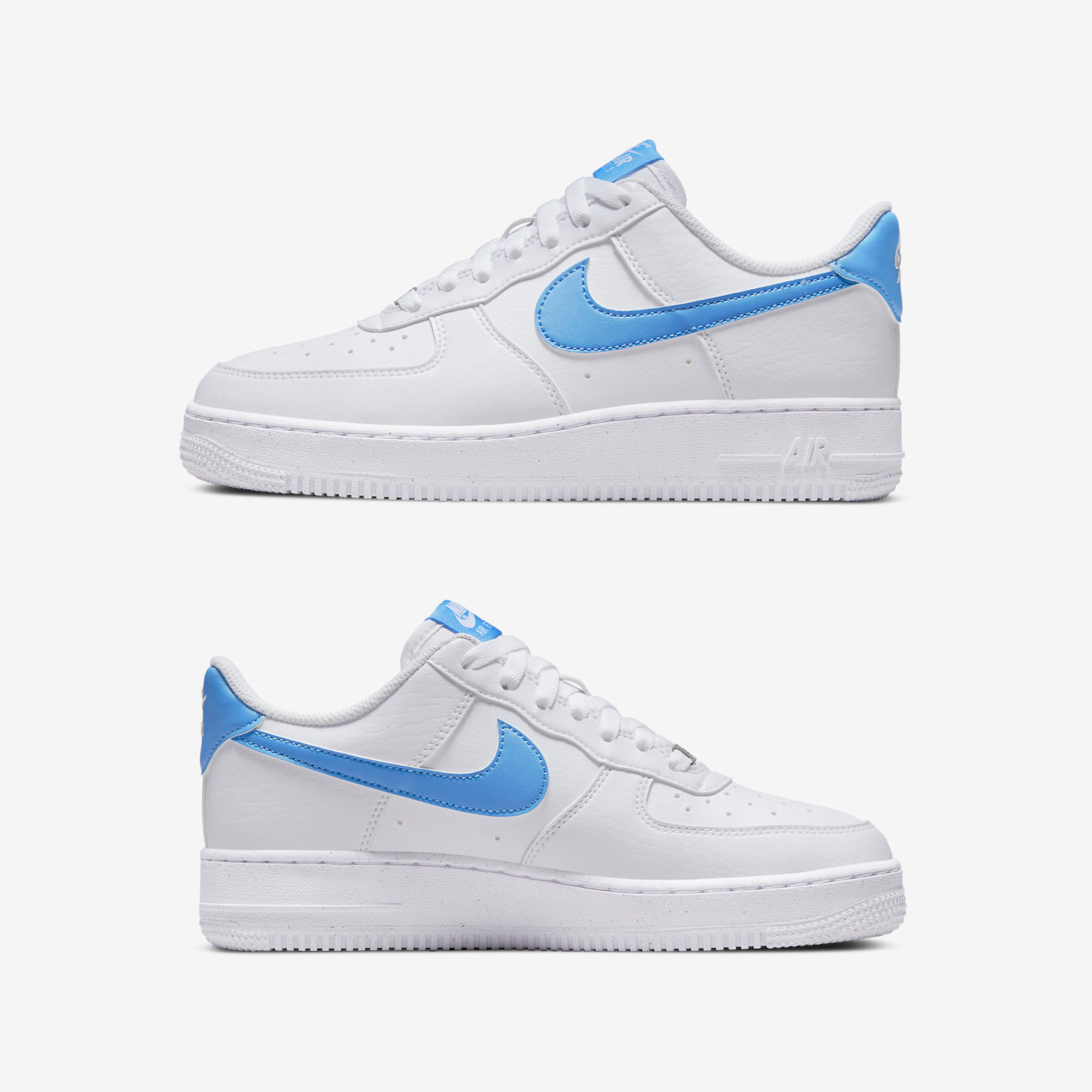 (W) Nike Air Force 1 '07 Next Nature White University Blue 착용 스타일 - 3