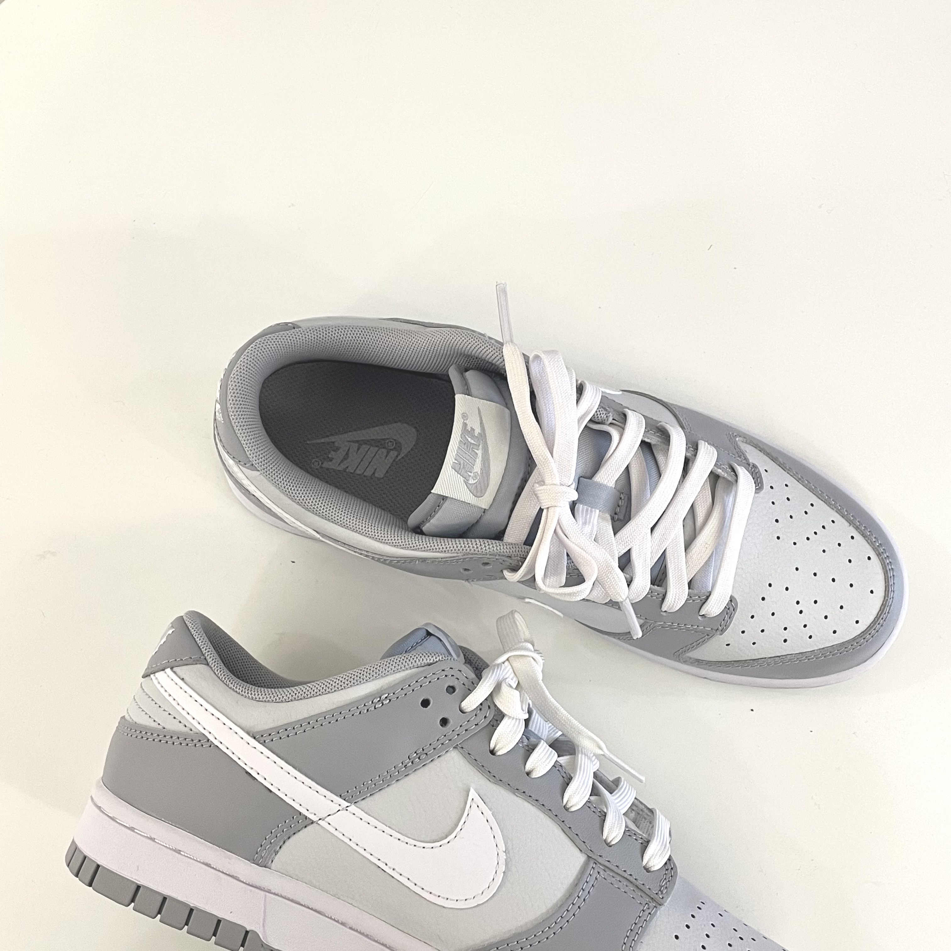 Nike Dunk Low Retro Wolf Grey 착용 스타일 - 1