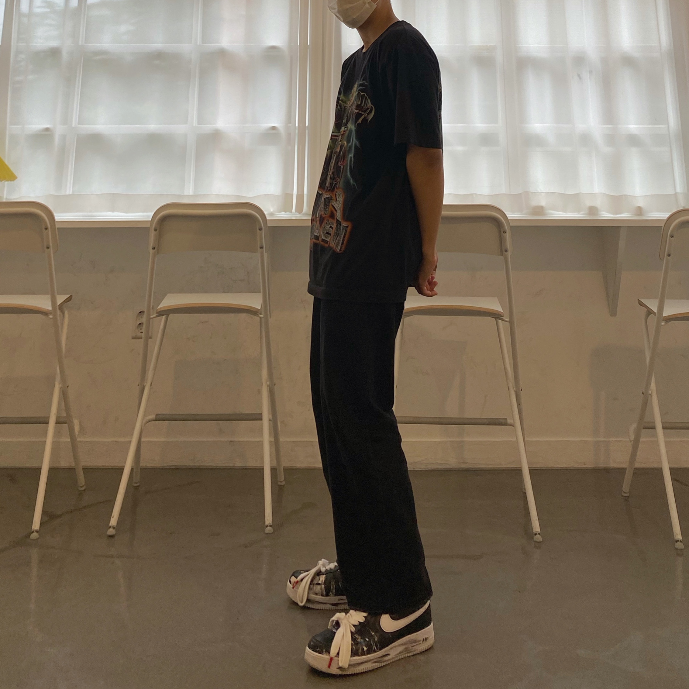 Nike x Peaceminusone Air Force 1 Low Para-Noise 착용 스타일