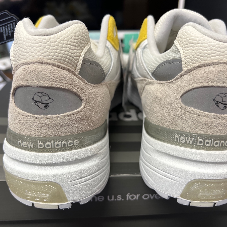 New Balance x Paperboy Paris 992 Made in USA Fried Egg 착용 스타일