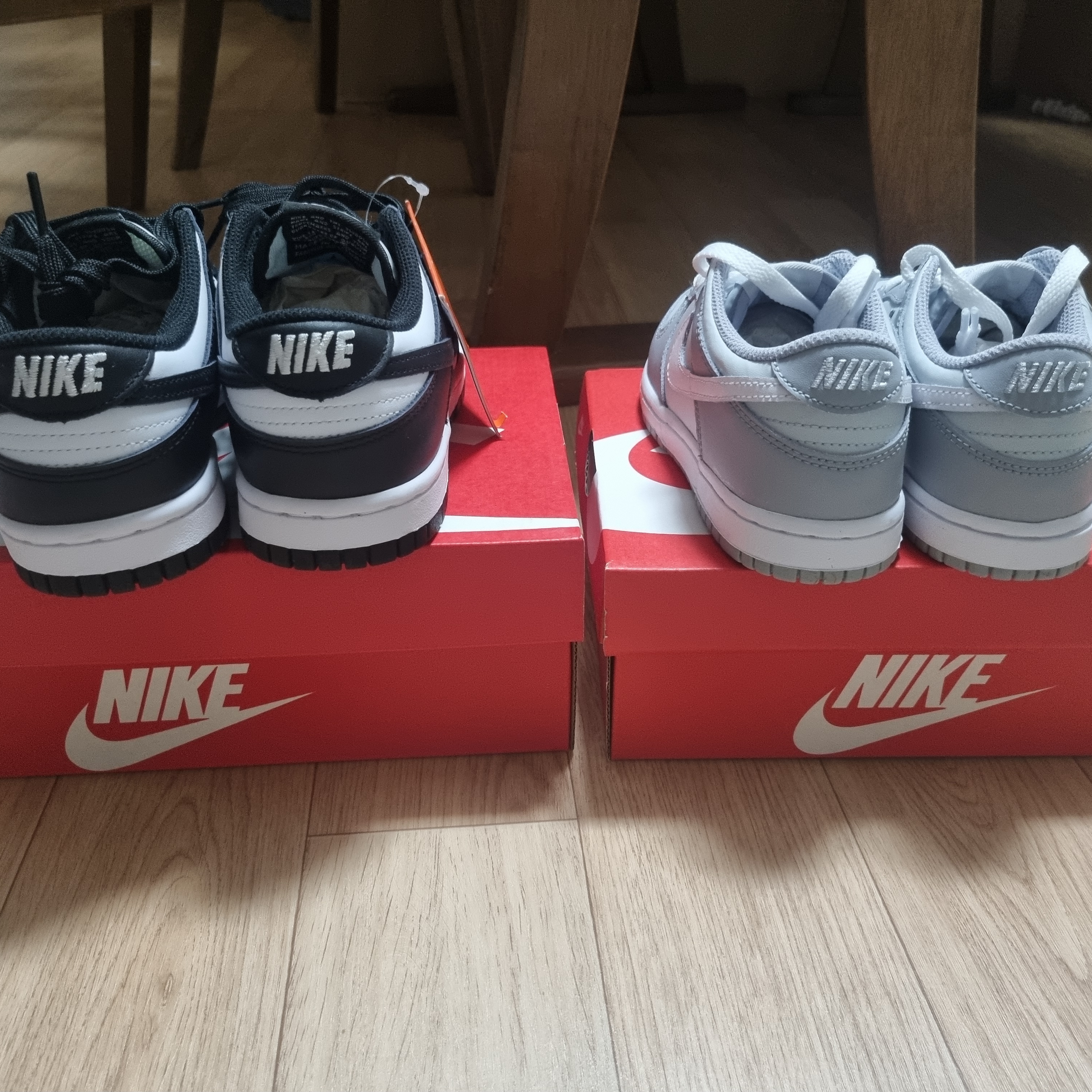 (PS) Nike Dunk Low Wolf Grey, (W) Nike Dunk Low Black 착용 스타일 - 4