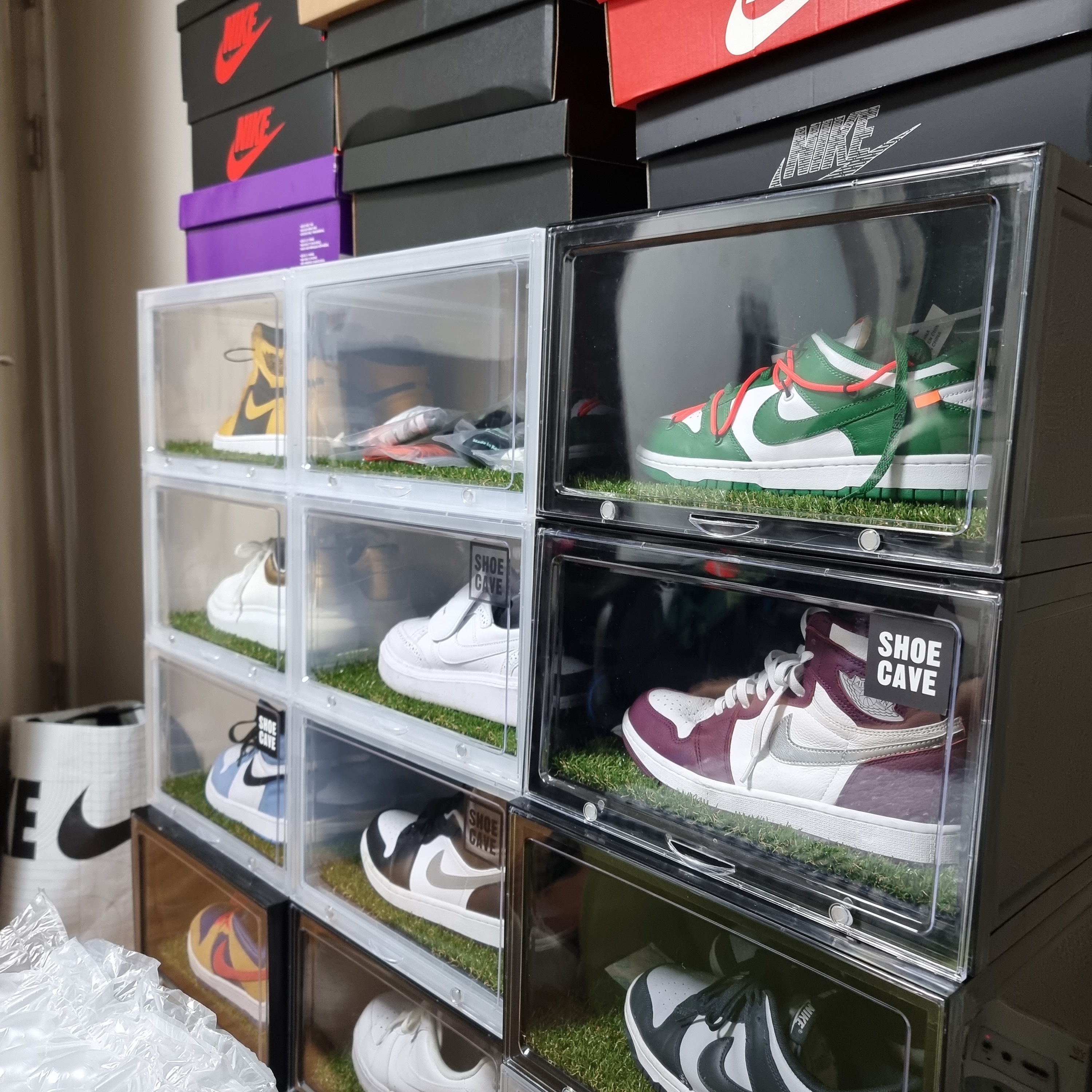 Nike x Off-White Dunk Low Pine Green 착용 스타일 - 3
