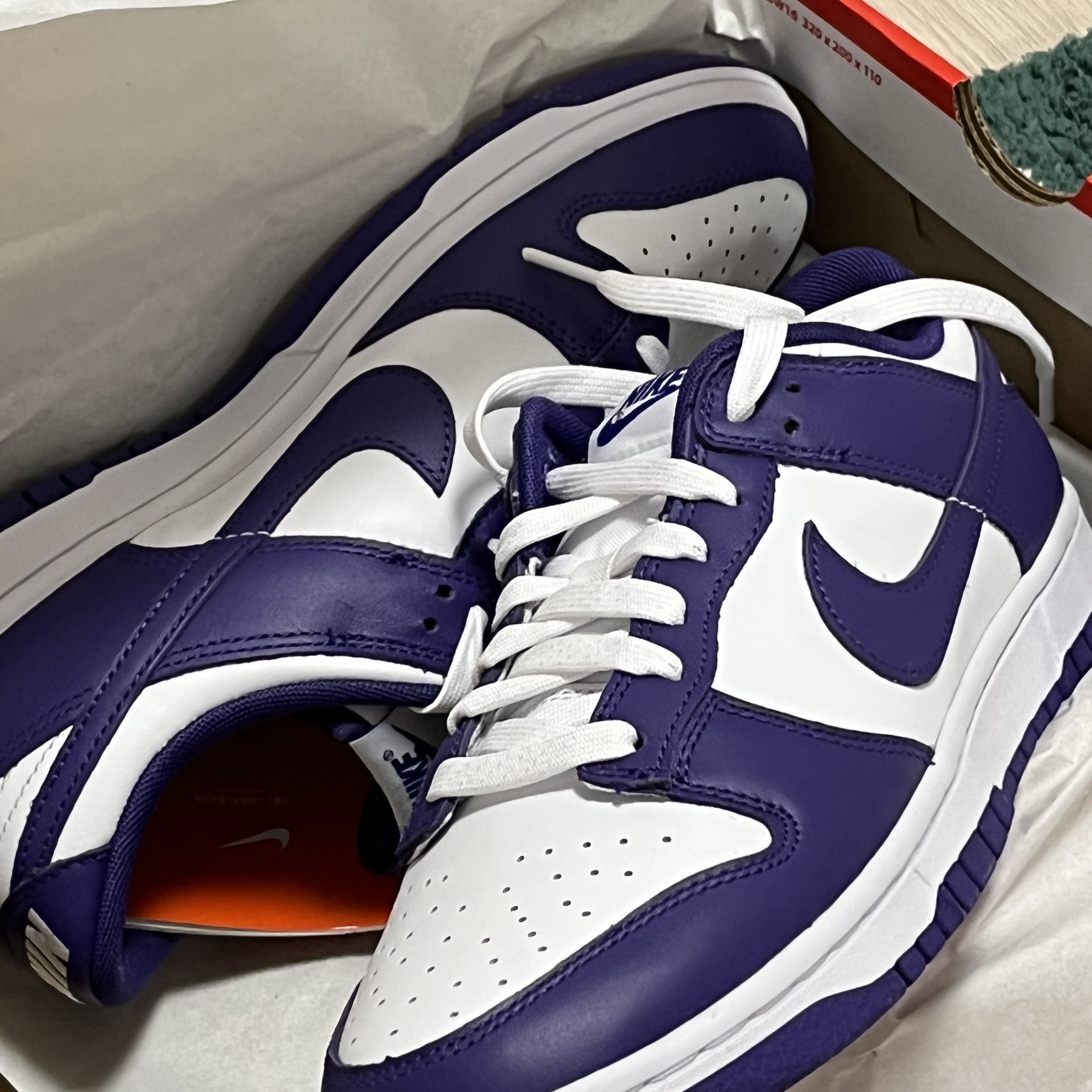 Nike Dunk Low Retro Championship Court Purple 착용 스타일