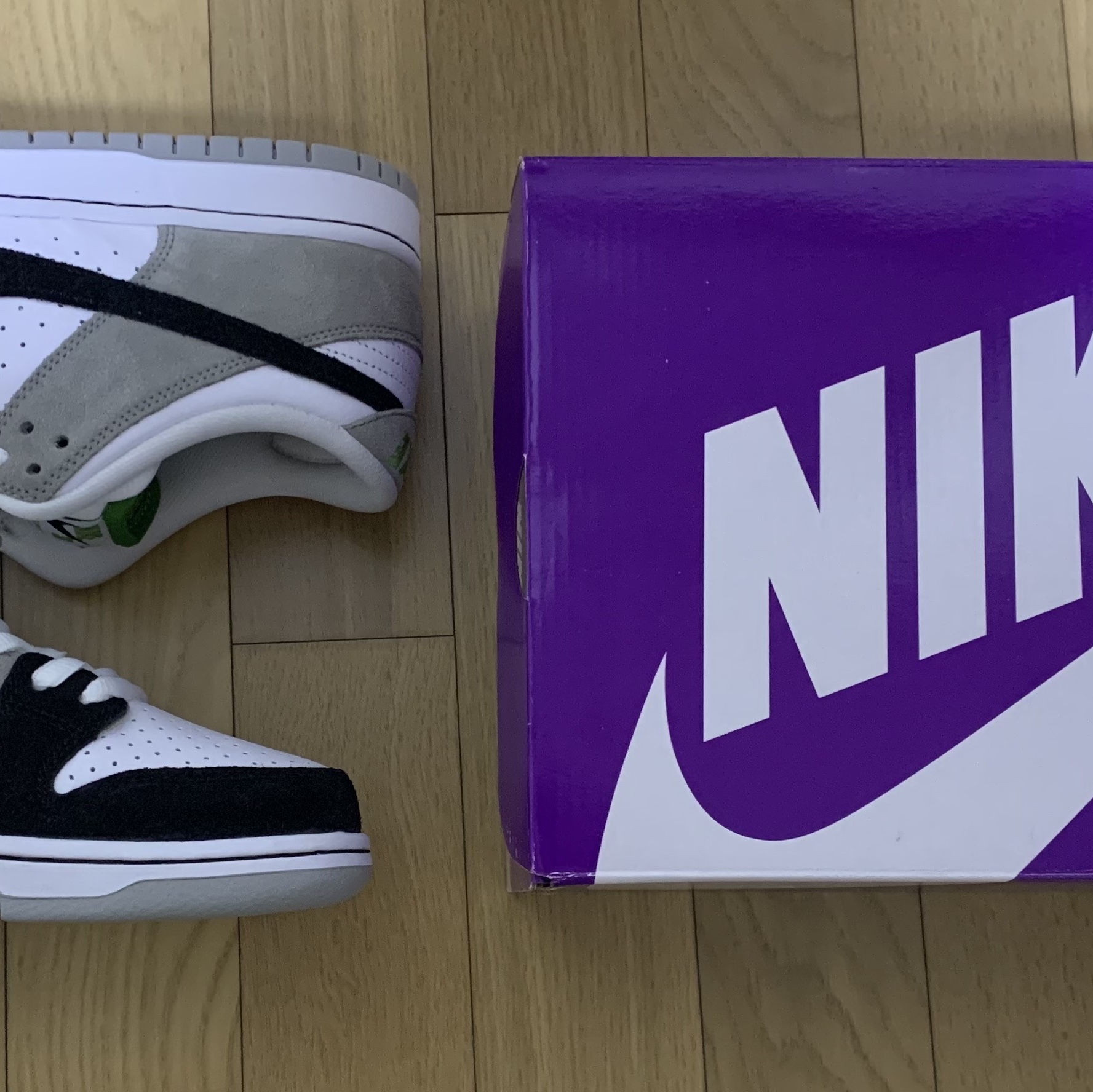 Nike SB Dunk Low Pro Chlorophyll 착용 스타일 - 3