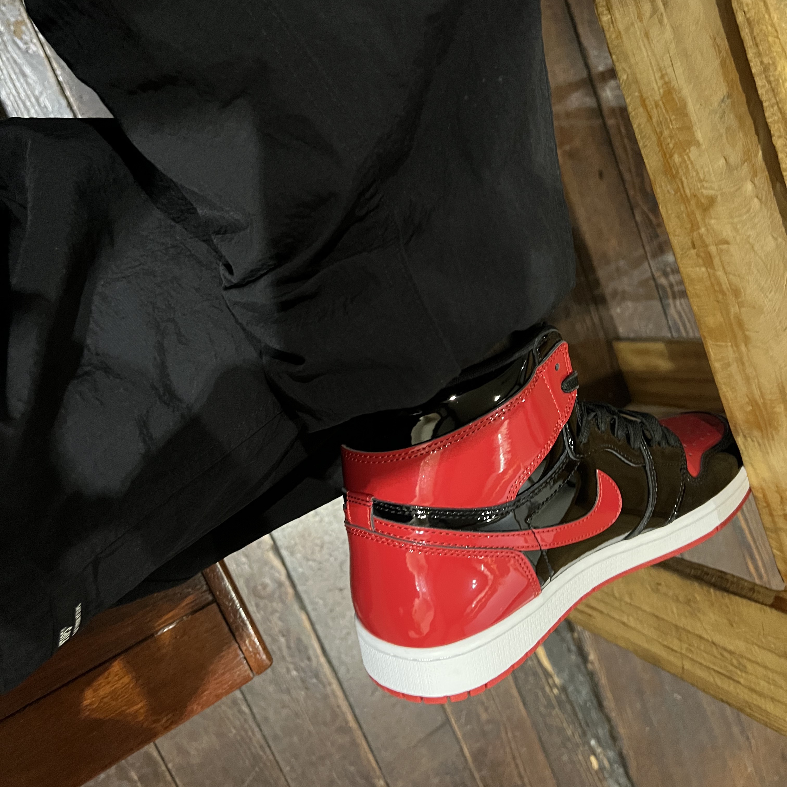 Jordan 1 Retro High OG Patent Bred 착용 스타일