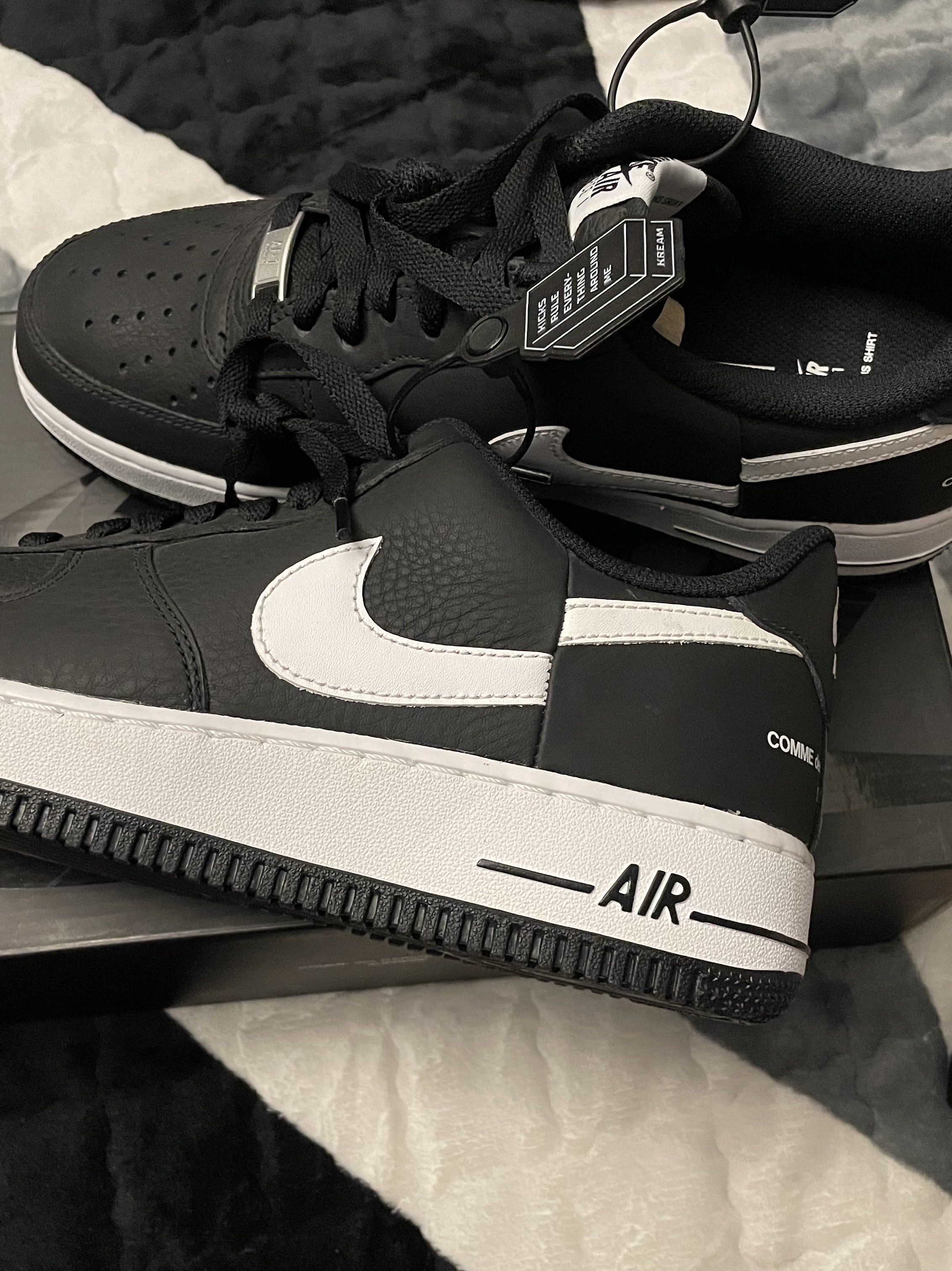 Nike x Comme des Garcons Shirt x Supreme Air Force 1 Low 2018 착용 스타일 - 2