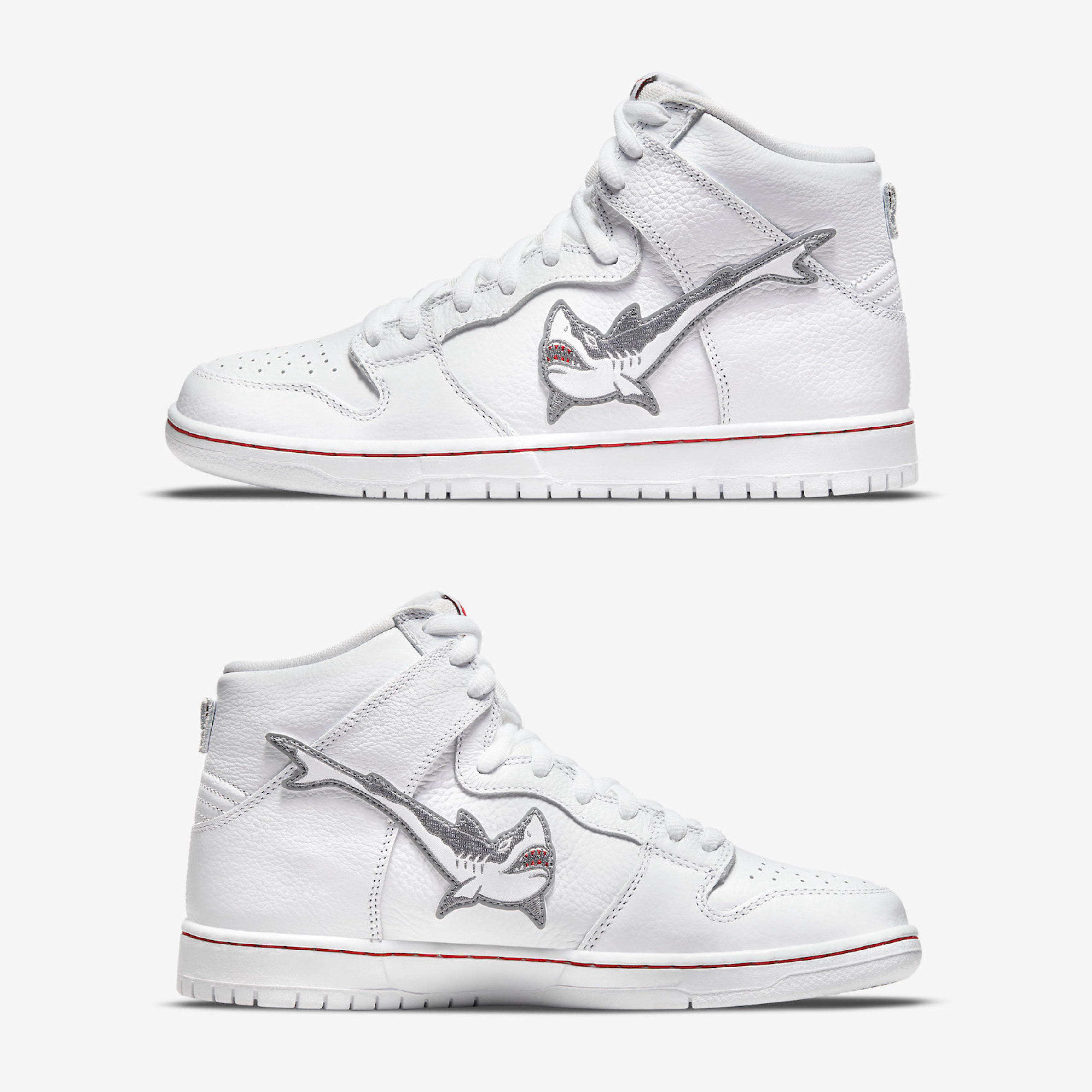 (PS) Nike x Oski SB Dunk Low Great White Shark, Nike SB Dunk High Oski Shark 착용 스타일 - 3