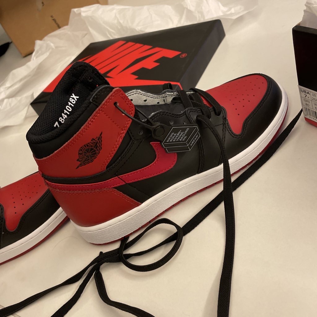 (GS) Jordan 1 Retro High OG Bred Banned 2016 착용 스타일